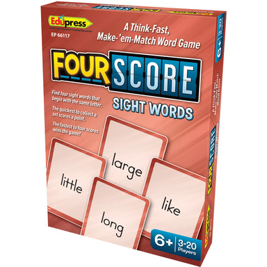 Four Score Card Game: Sight Words, Pack of 3 - A1 School Supplies