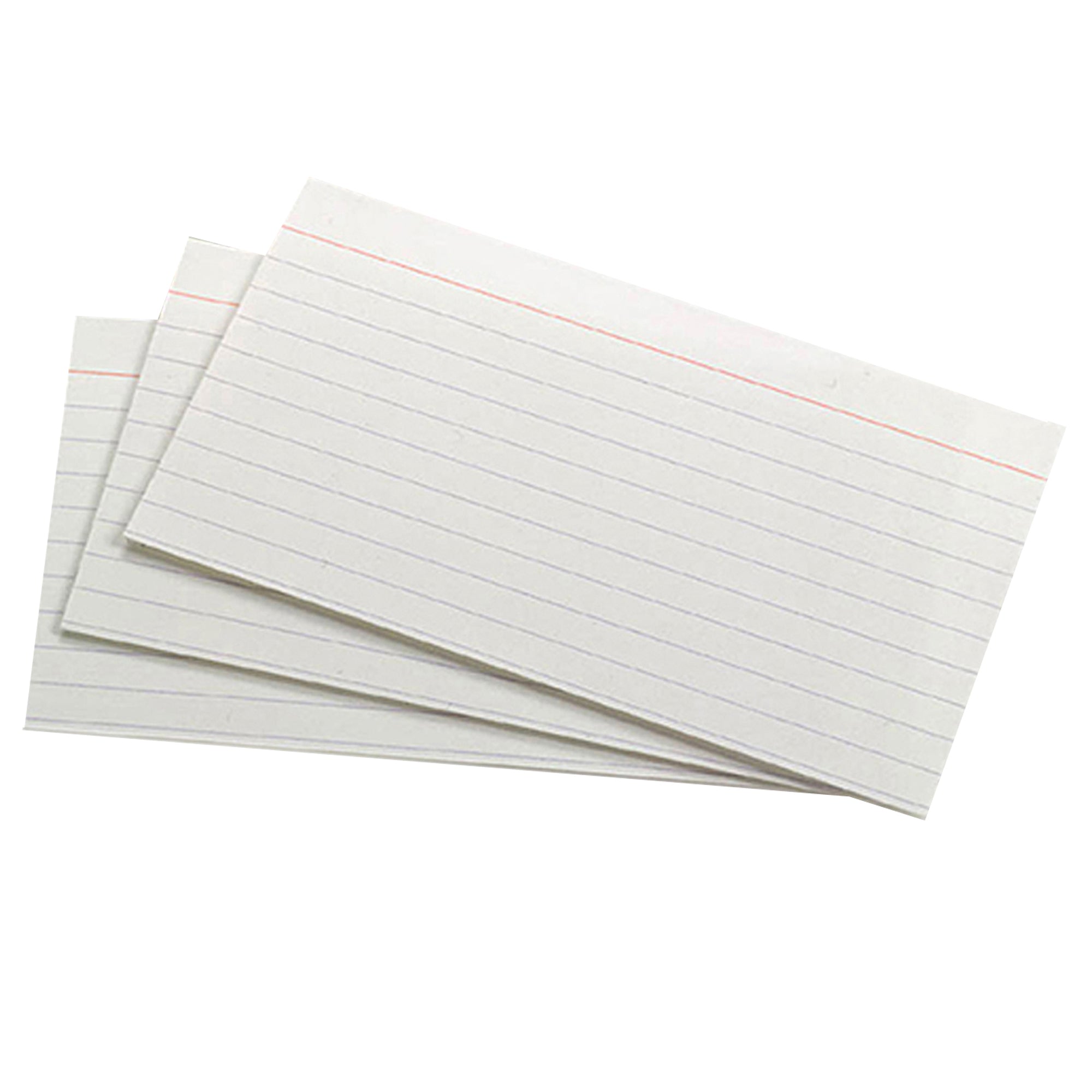 White Commercial Index Cards, 3" x 5", Ruled, 1000 Per Pack, 2 Packs