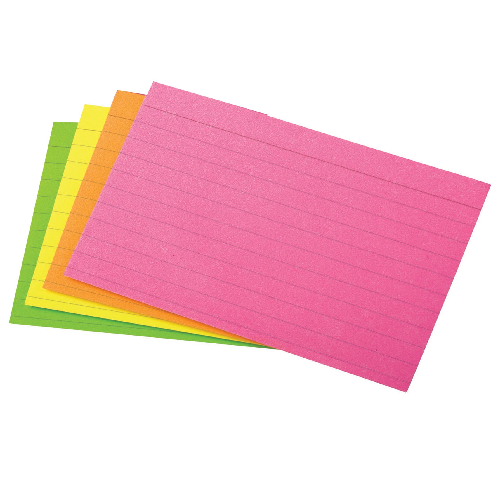 Glow Index Cards, 4" x 6", 100 Per Pack, 6 Packs