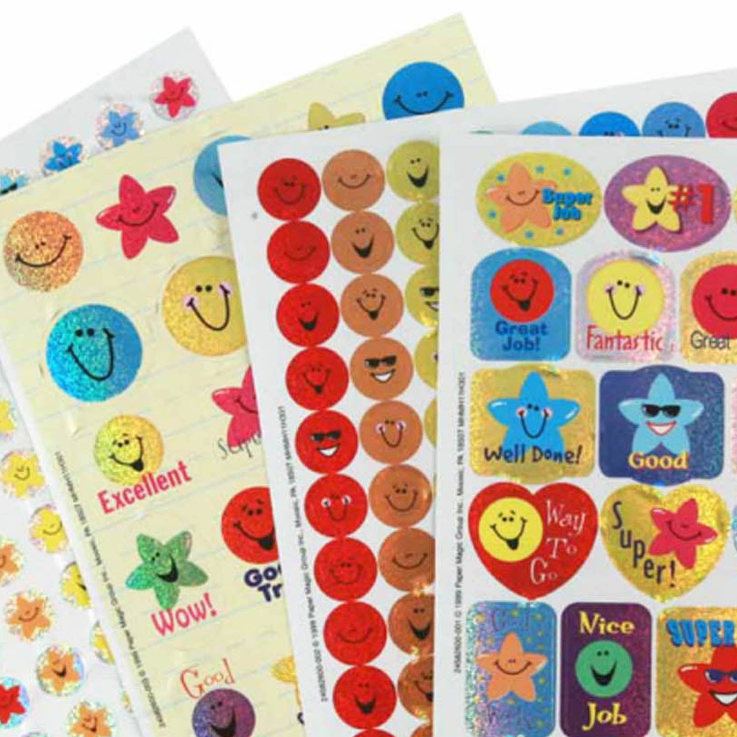 Stars & Smiles Sparkle Sticker Book, 6 Books