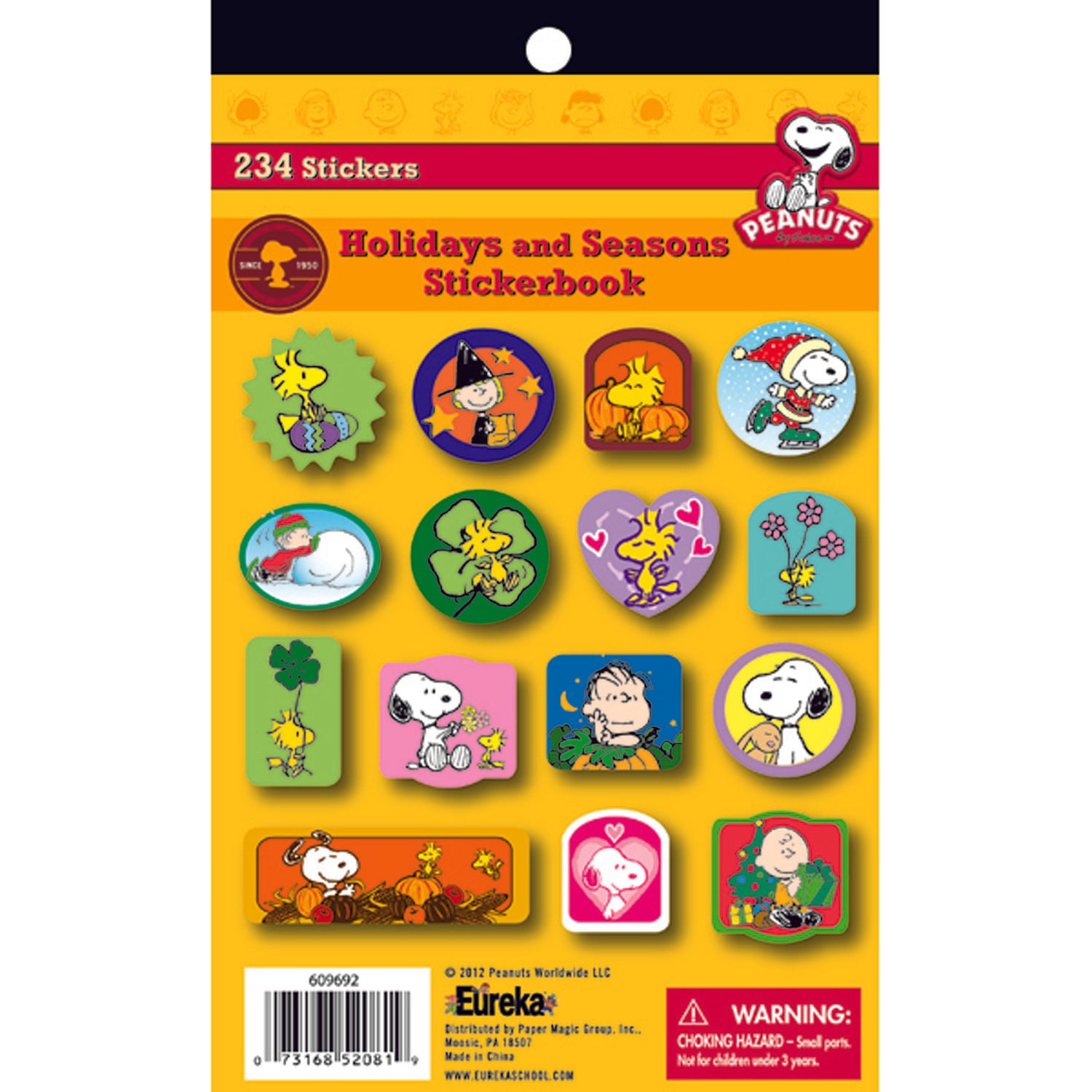 Peanuts® Seasons and Holidays Sticker Book, Pack of 6