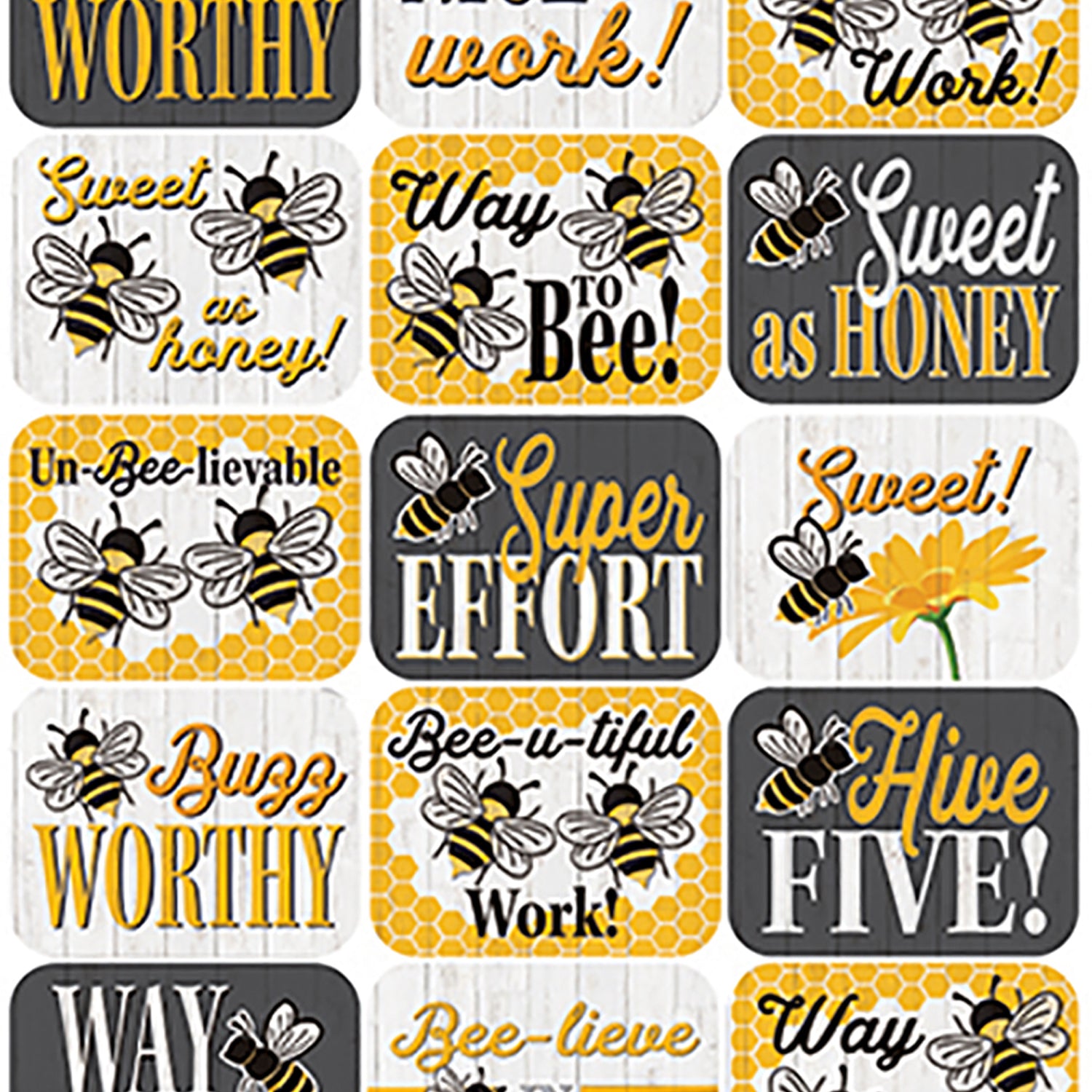 The Hive Success Stickers, 120 Per Pack, 12 Packs