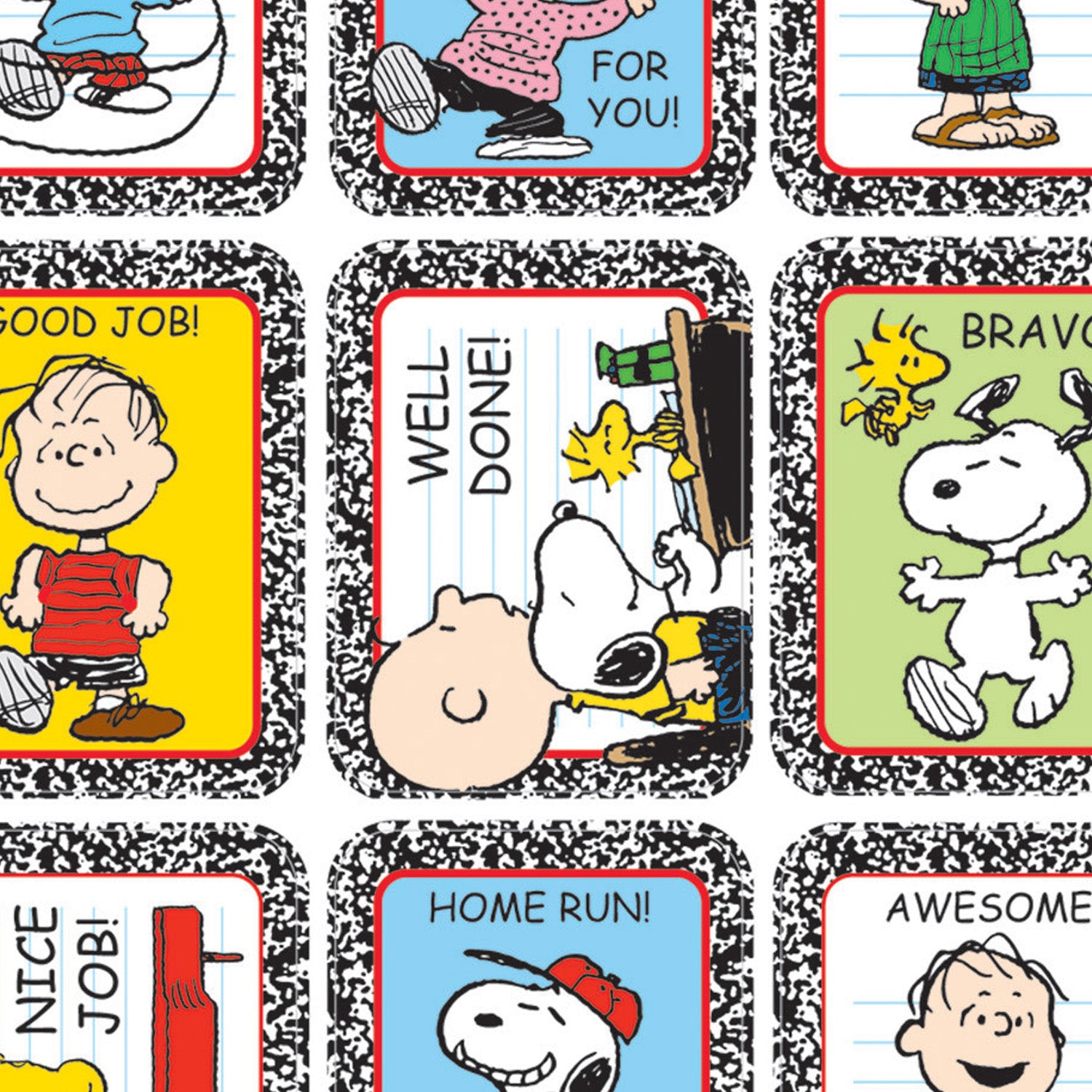 Peanuts® Motivational Sticker, 36 Per Pack, 12 Packs