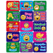 Emoticons Success Stickers, 120 Per Pack, 12 Packs - A1 School Supplies