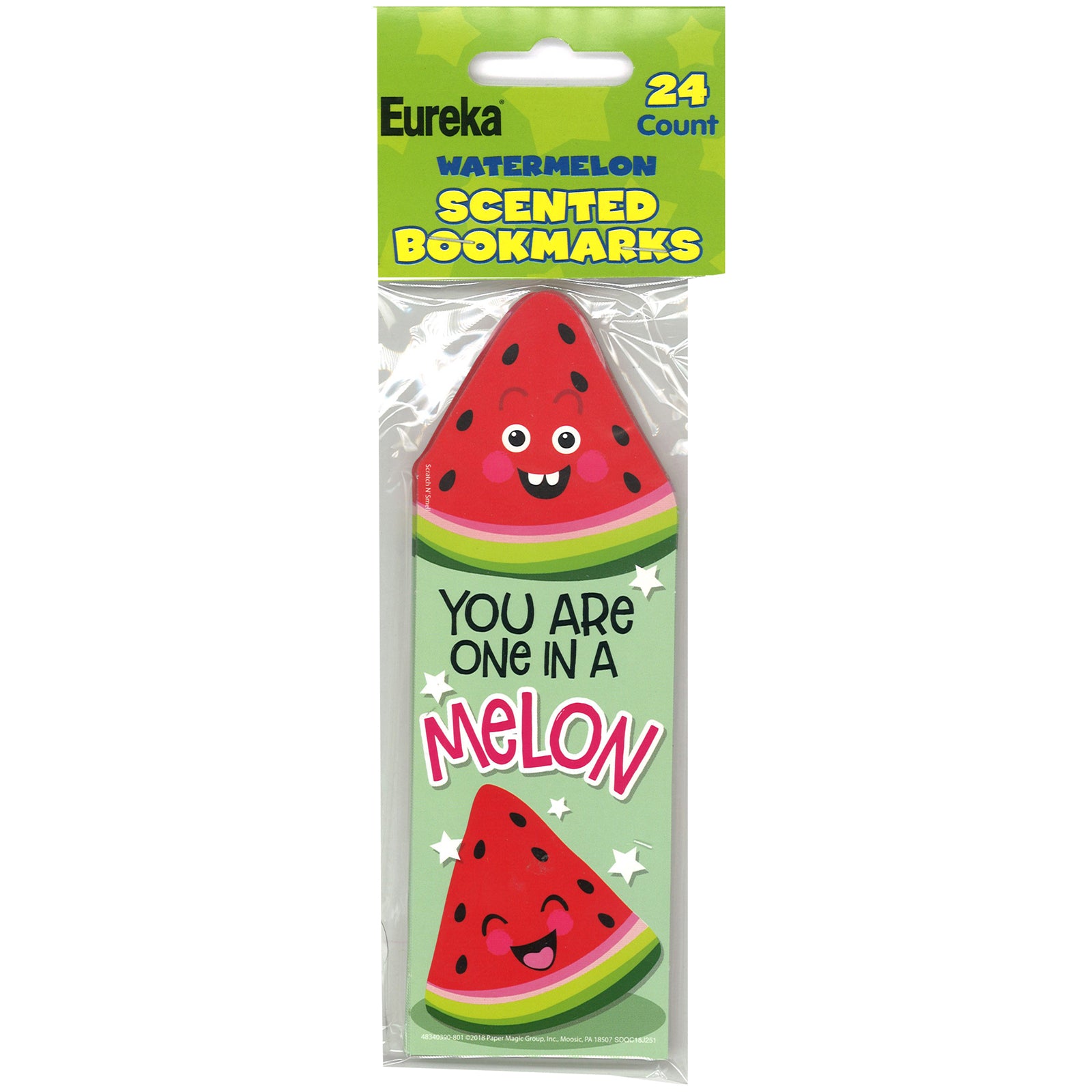 Watermelon Scented Bookmarks, 24 Per Pack, 3 Packs