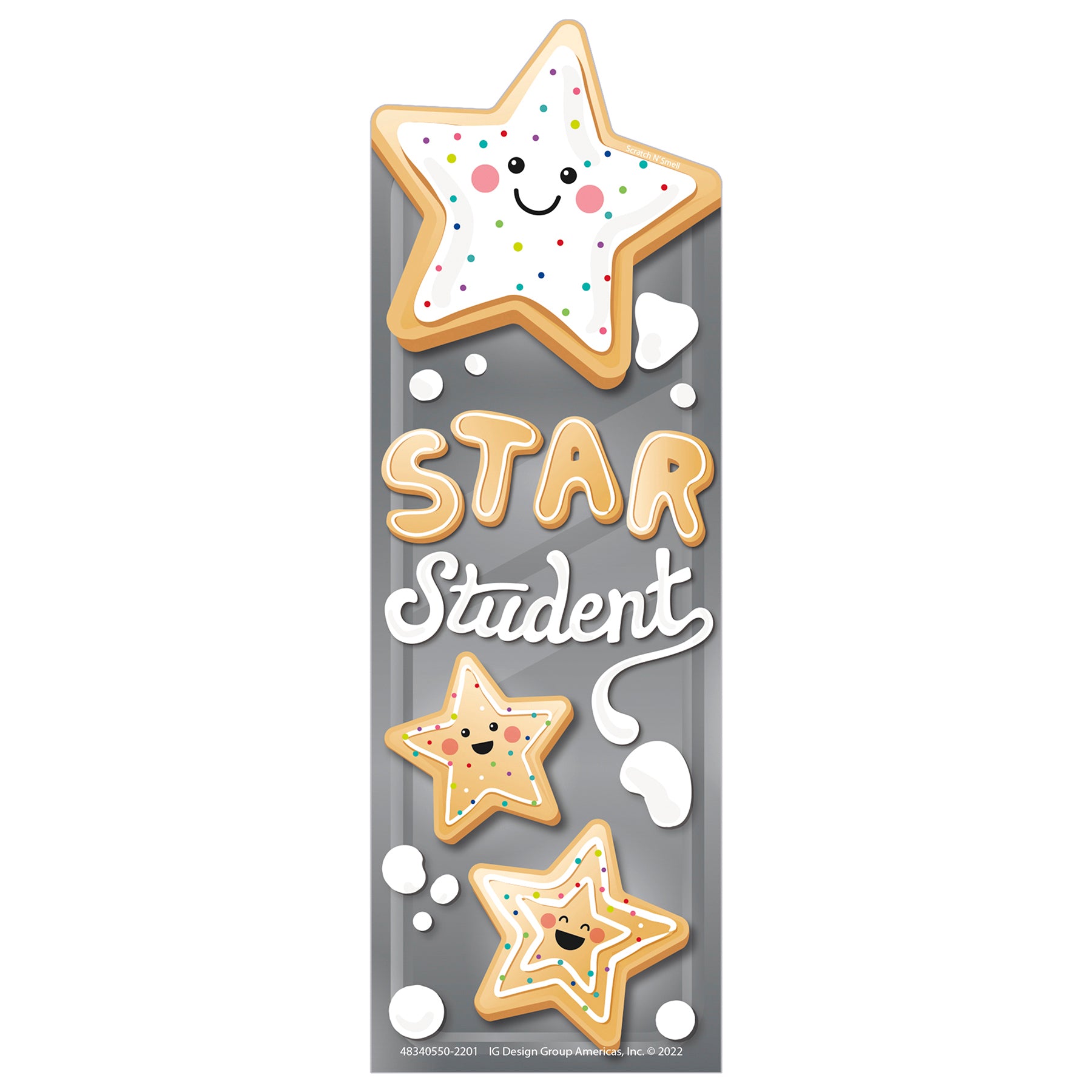 Star Cookies Sugar Cookie Scented Bookmarks, 24 Per Pack, 3 Packs