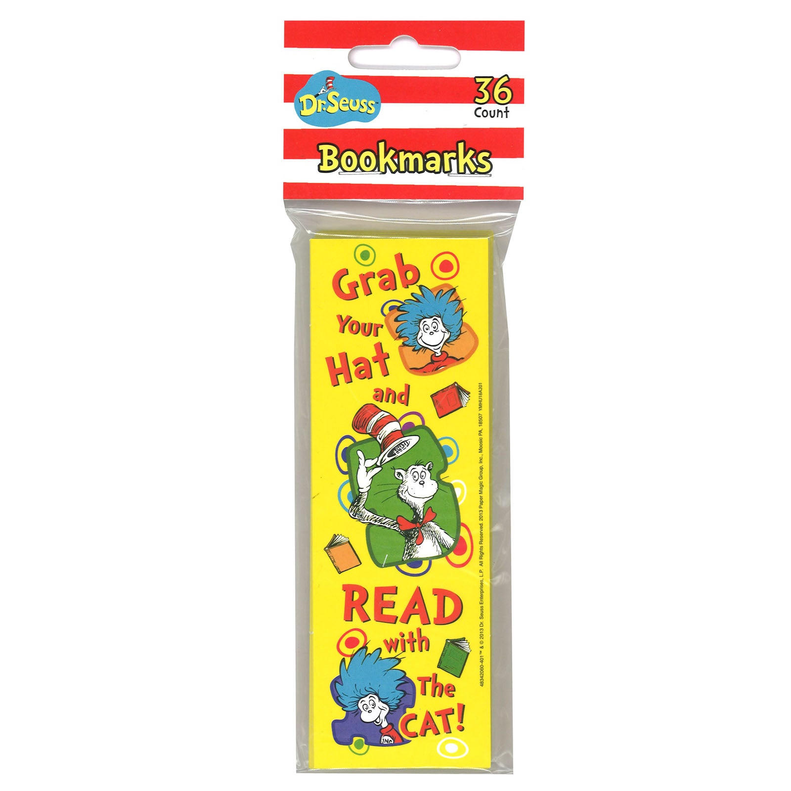 Dr. Seuss™ Grab Your Hat Bookmarks, 36 Per Pack, 6 Packs