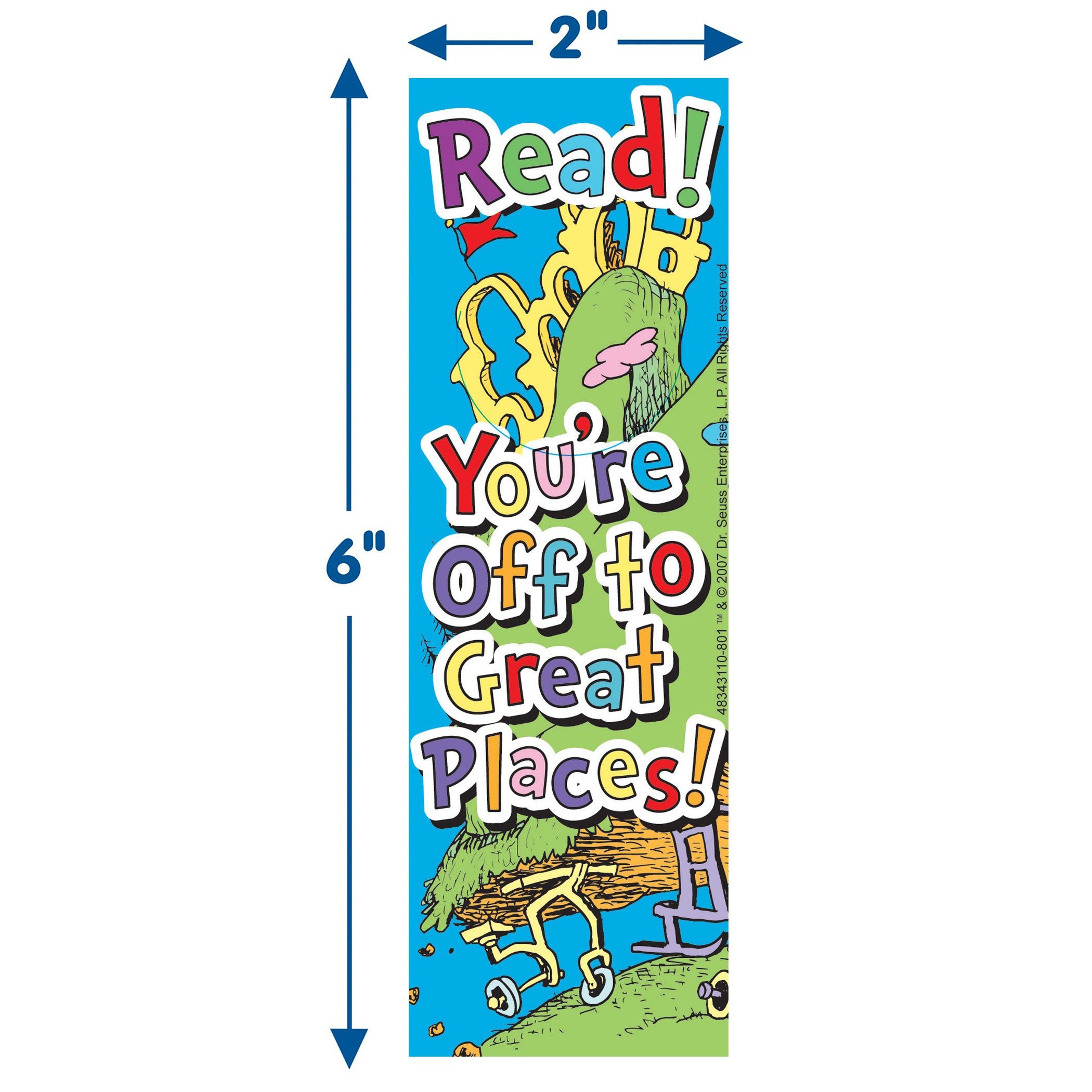 Dr. Seuss™ Oh, The Places... Bookmarks, 36 Per Pack, 6 Packs