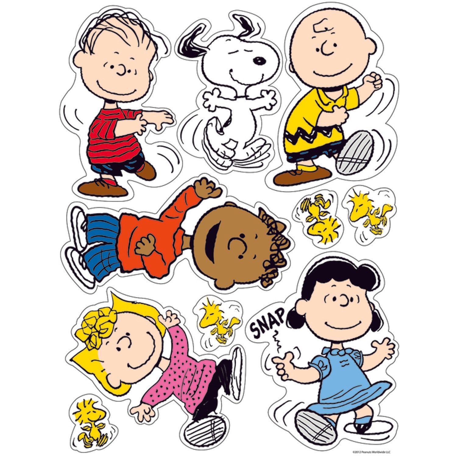 Peanuts® Classic Characters Window Clings, 12 Sheets