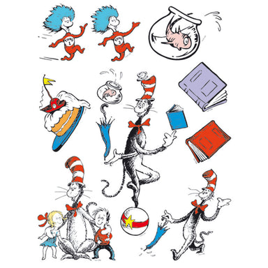 Cat in the Hat™ Characters Window Clings, 12 Sheets - A1 School Supplies