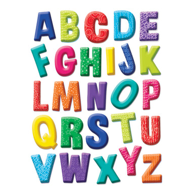 Color My World Alphabet Window Clings, 12 Sheets - A1 School Supplies