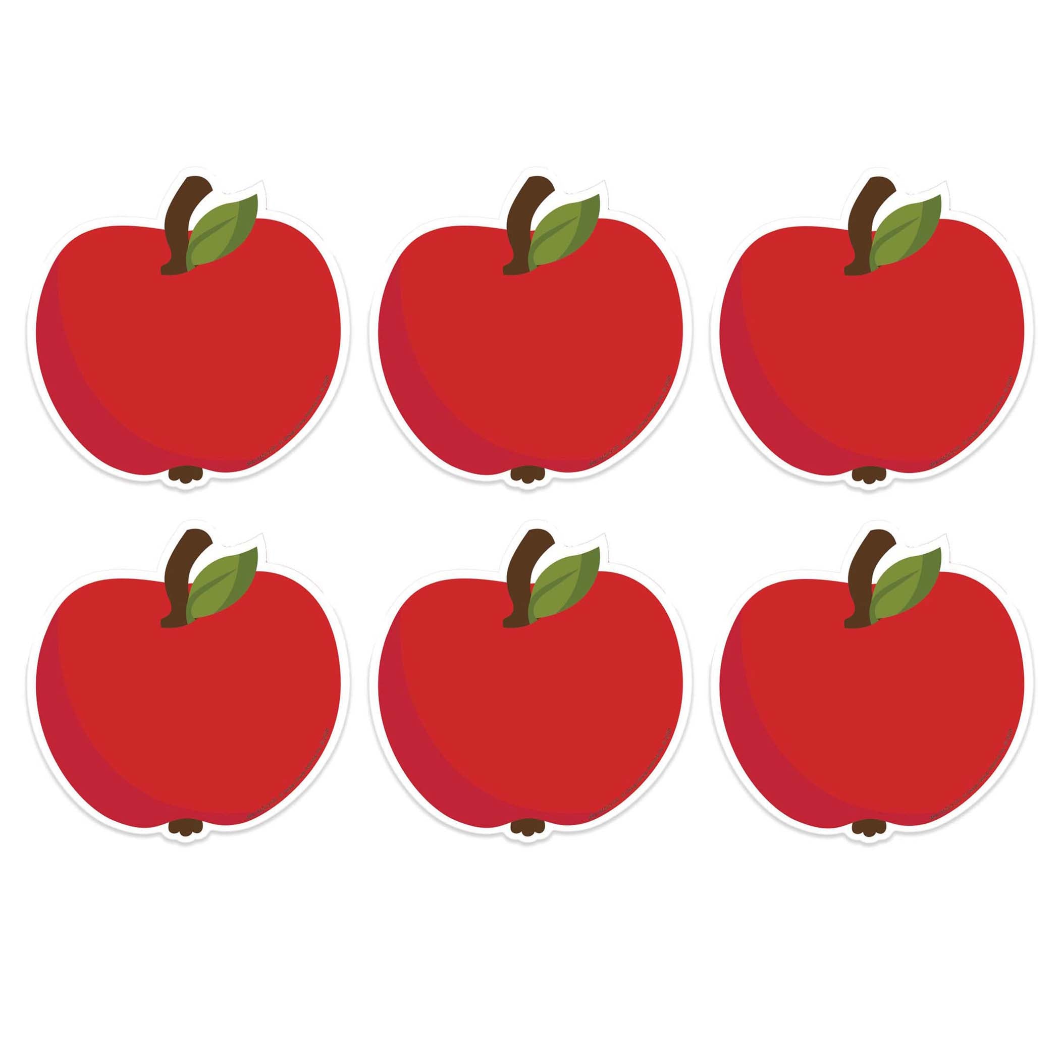 A Teachable Town Apples Paper Cut-Outs, 36 Per Pack, 6 Packs