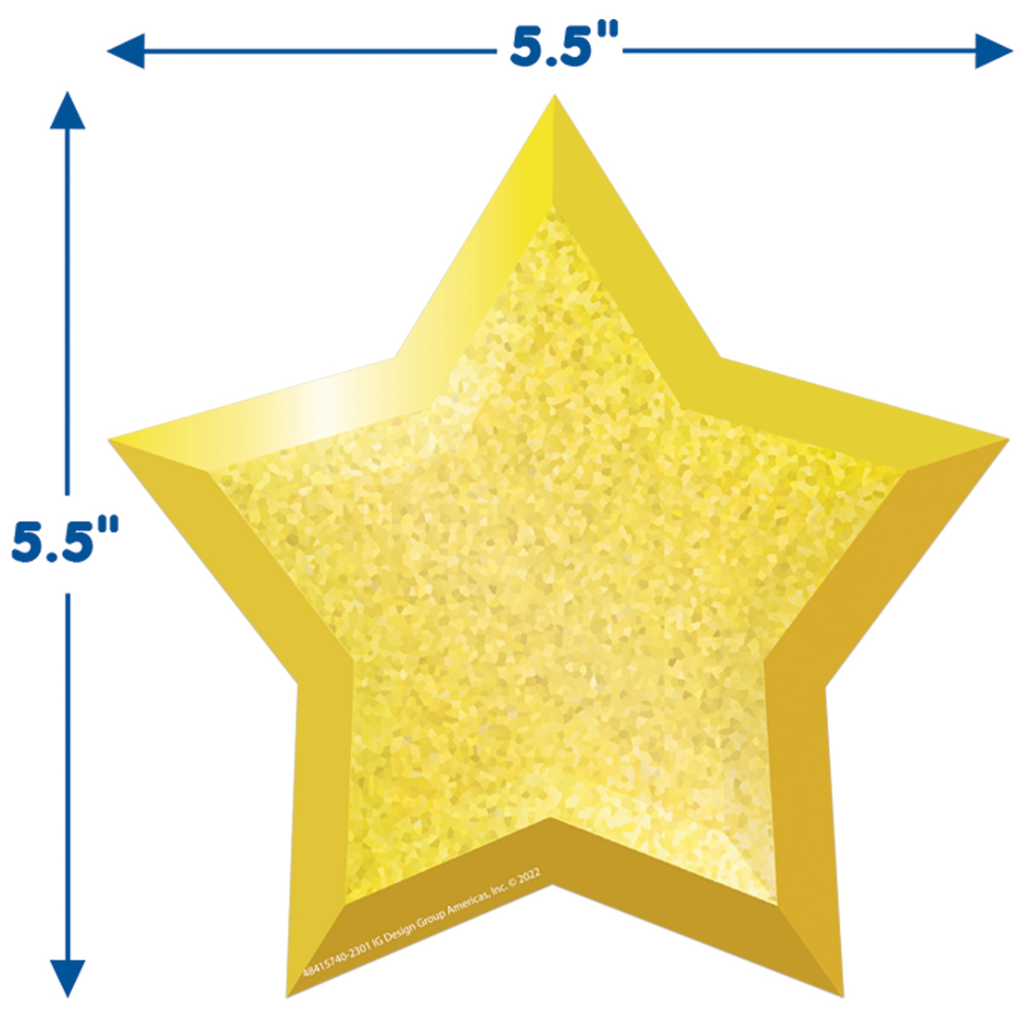 Stars Paper Cut-Outs, 36 Per Pack, 3 Packs - A1 School Supplies