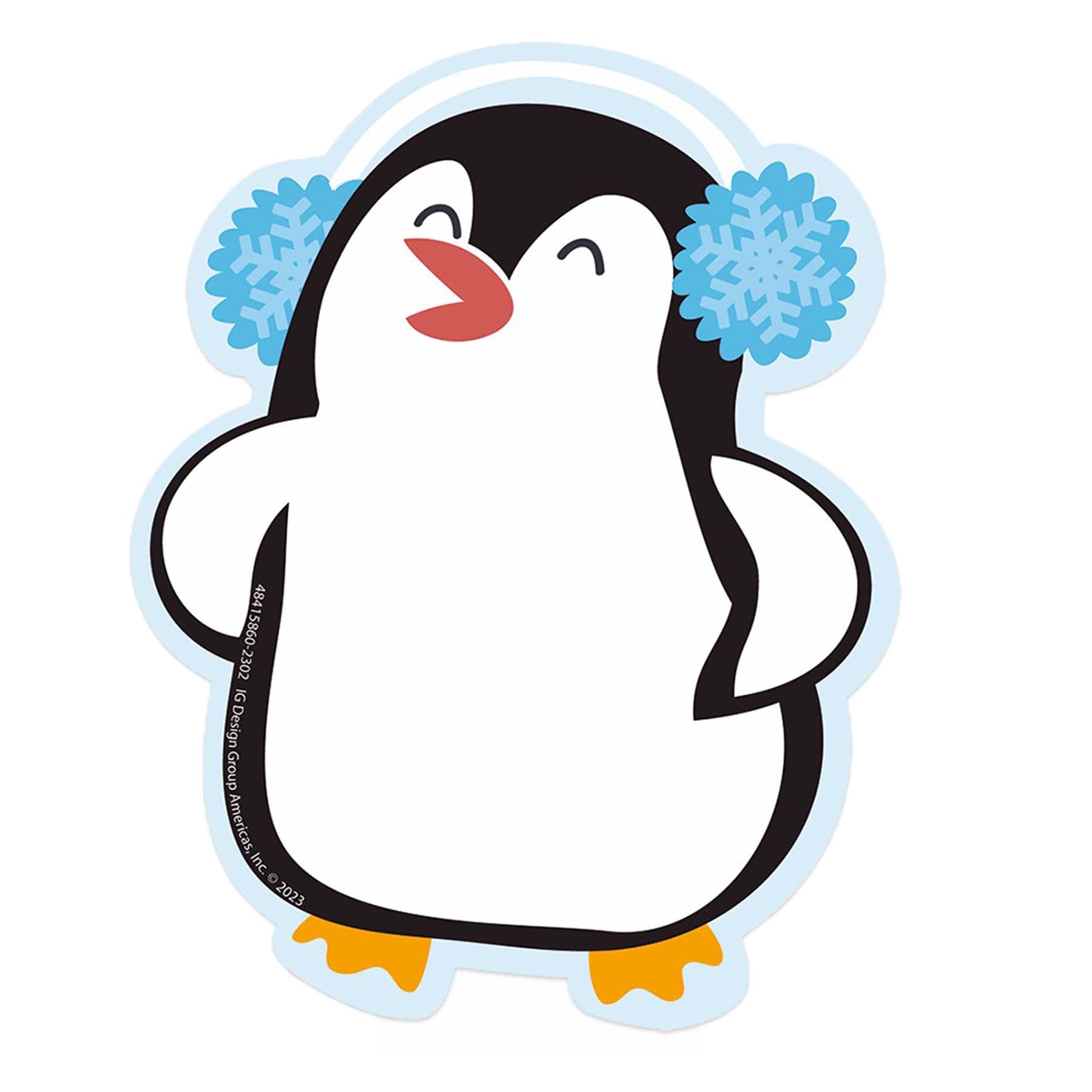 Winter Penguins Paper Cut-Outs, 36 Per Pack, 3 Packs