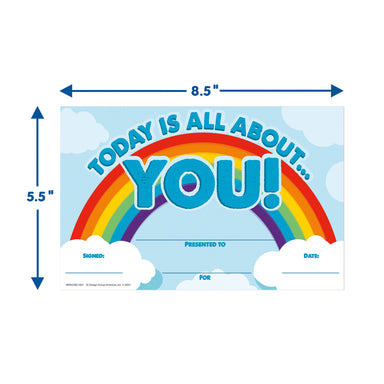 Today Is All About You Recognition Award, 36 Per Pack, 6 Packs - A1 School Supplies