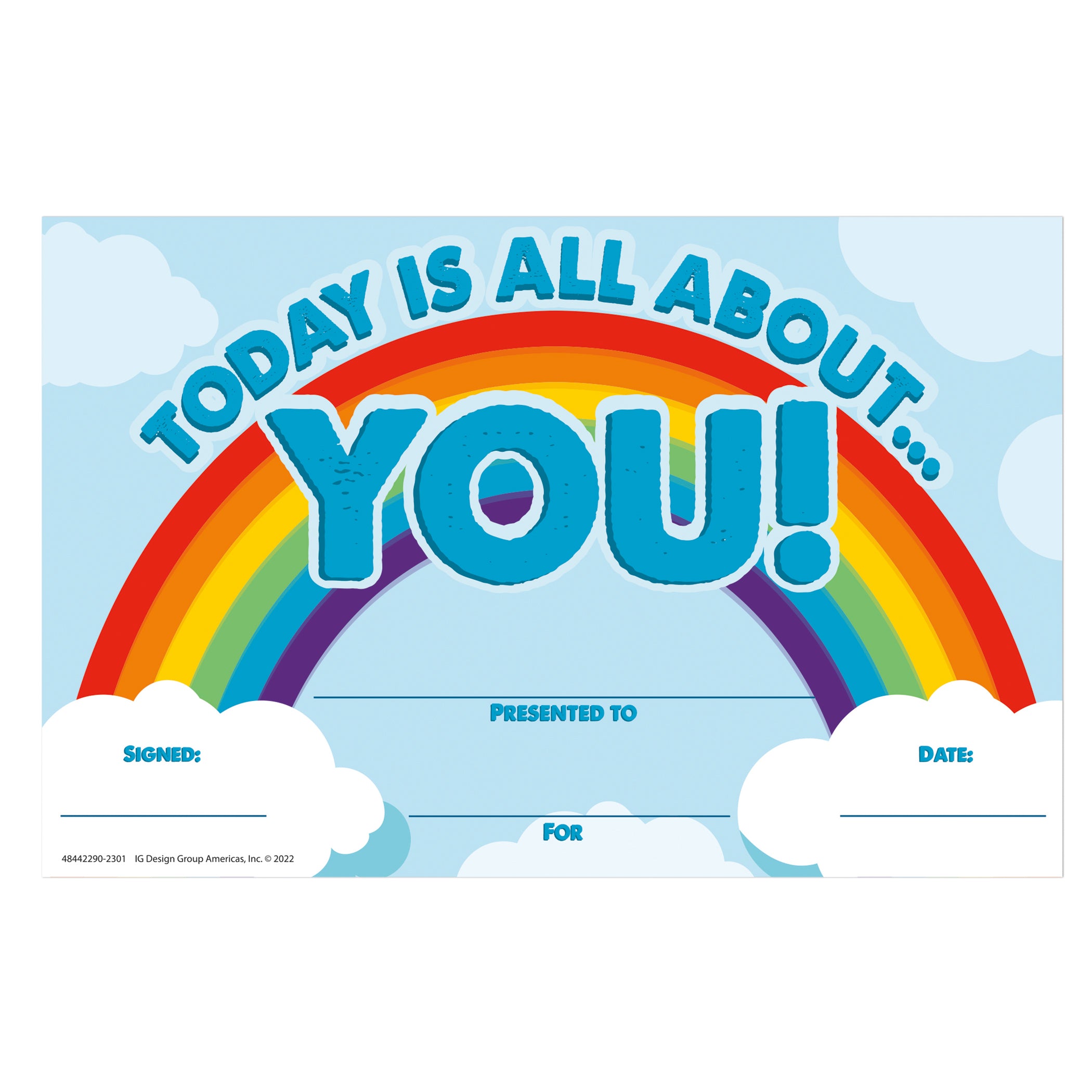 Today Is All About You Recognition Award, 36 Per Pack, 6 Packs