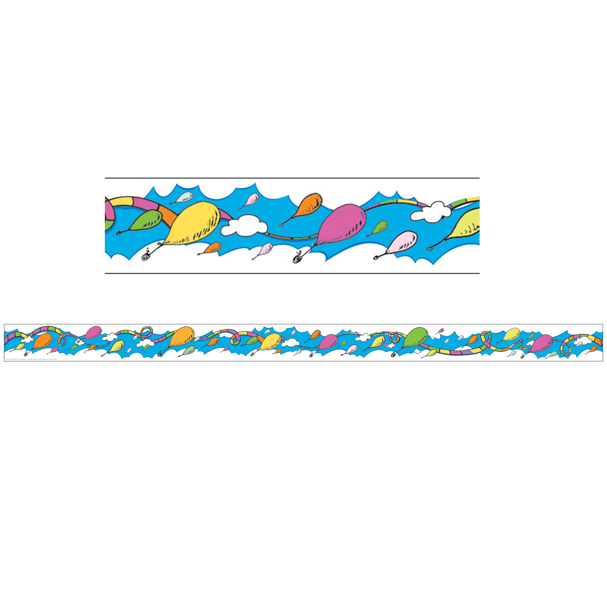 Dr. Seuss™ Oh the Places Balloons Deco Trim®, 37 Feet Per Pack, 6 Packs