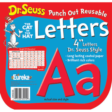 Dr. Seuss™ Red Deco 4" Letters, 217 Per Pack, 3 Packs - A1 School Supplies