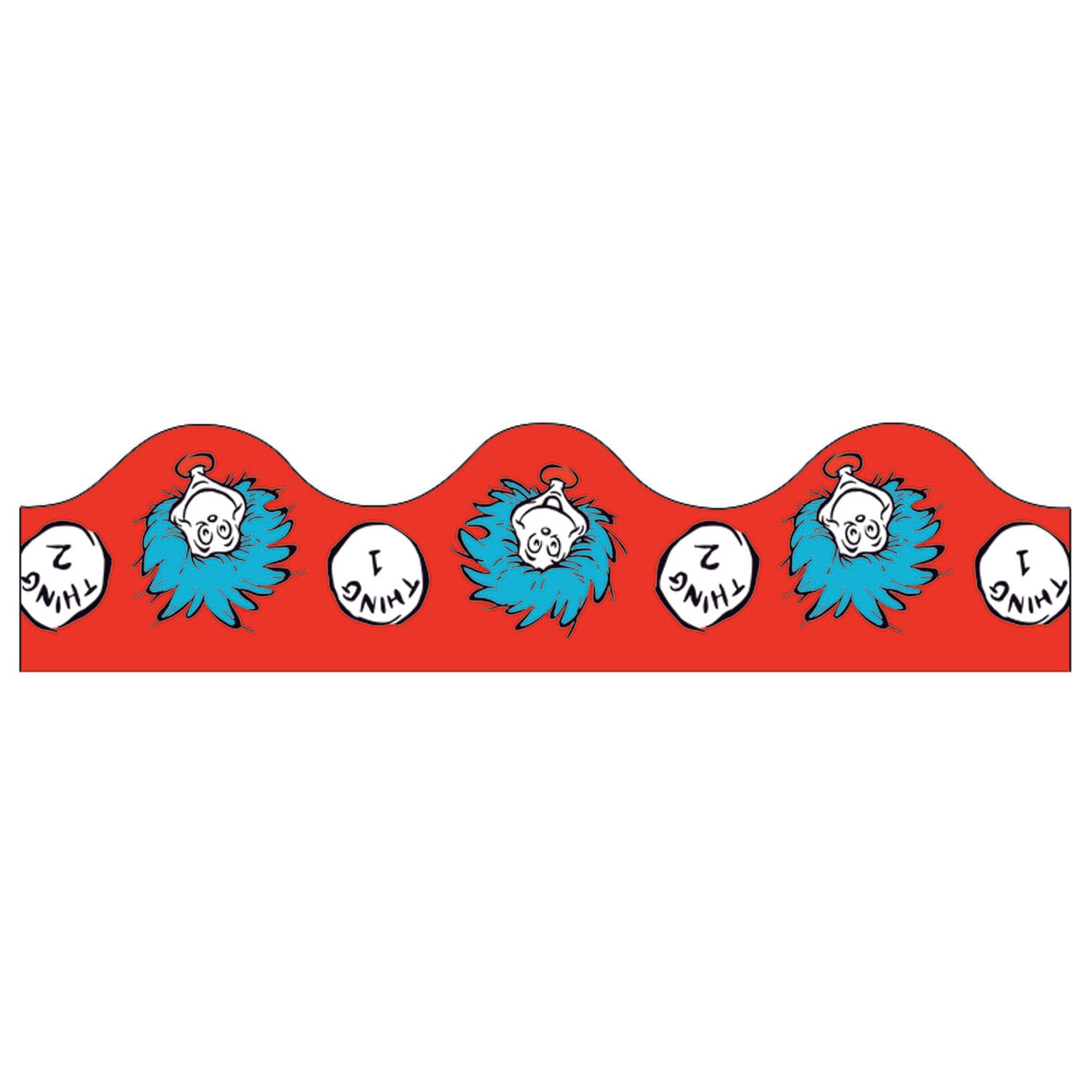 Dr. Seuss™ Thing 1 & 2 Deco Trim®, 37 Feet Per Pack, 6 Packs - A1 School Supplies