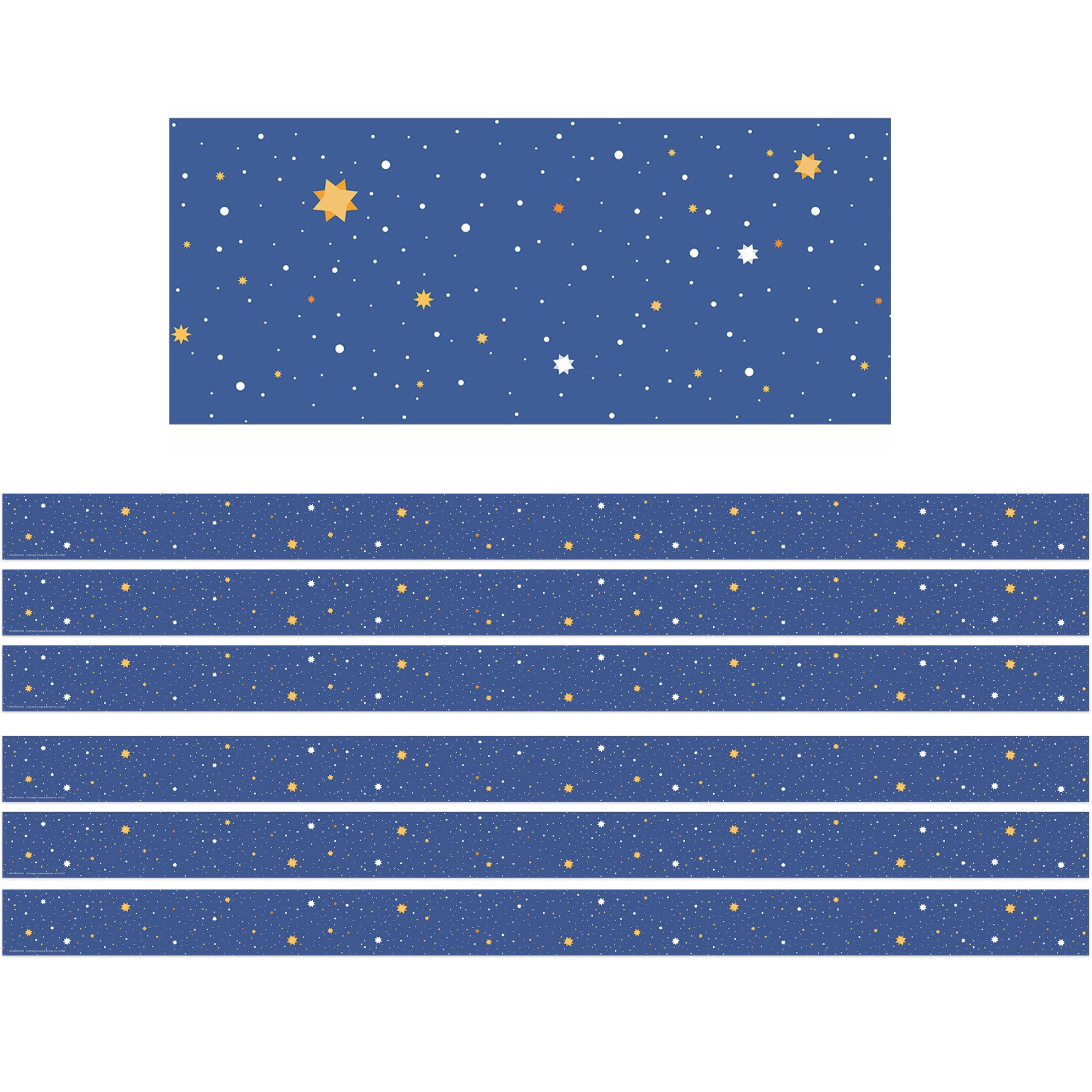 Once Upon A Dream Starry Night Deco Trim®, 37 Feet Per Pack, 6 Packs