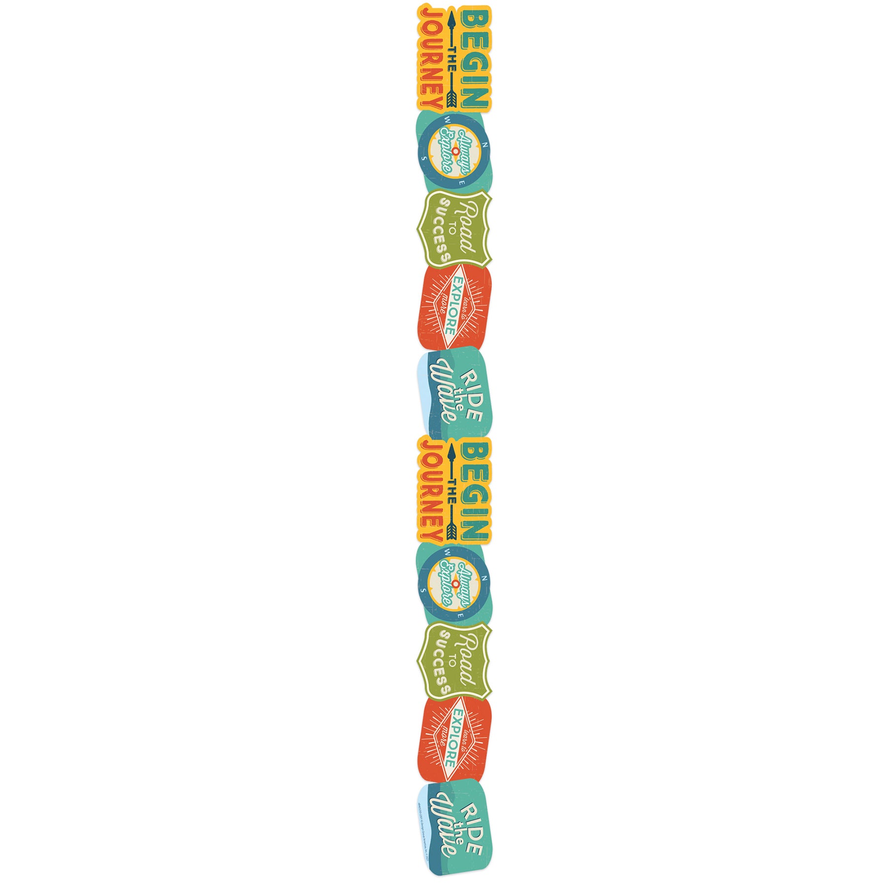 Adventurer Badges Extra Wide Deco Trim®, 37 Feet Per Pack, 6 Packs