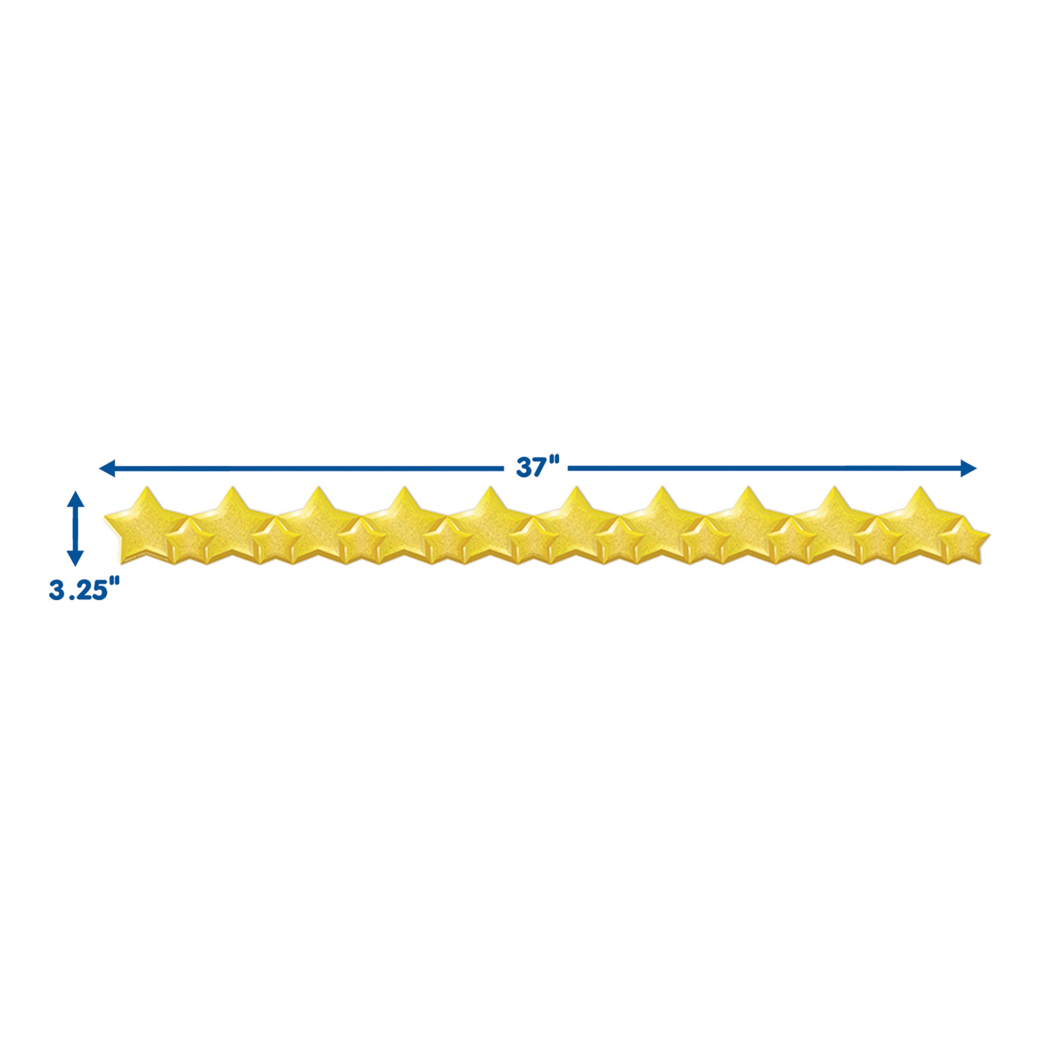 Stars Extra Wide Deco Trim®, 37 Feet Per Pack, 6 Packs - A1 School Supplies