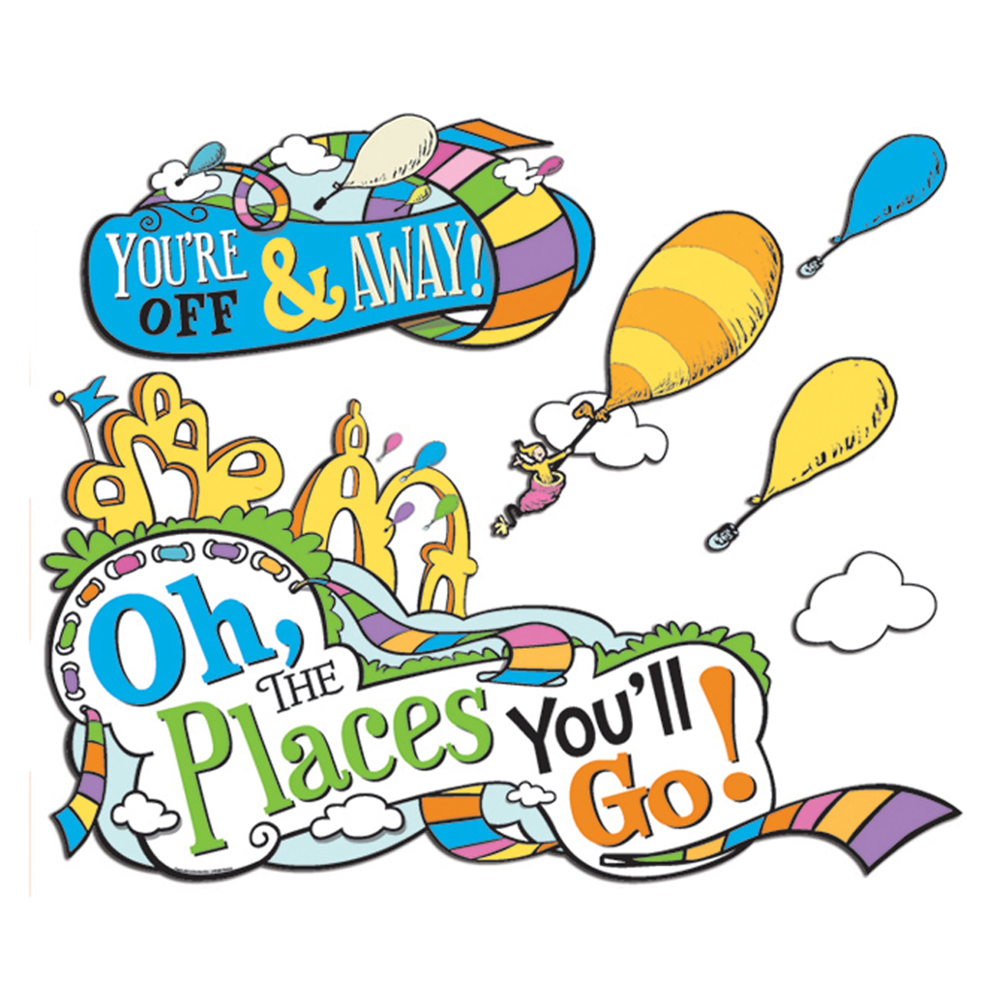 Dr. Seuss™ Oh The Places You'll Go Bulletin Board Set