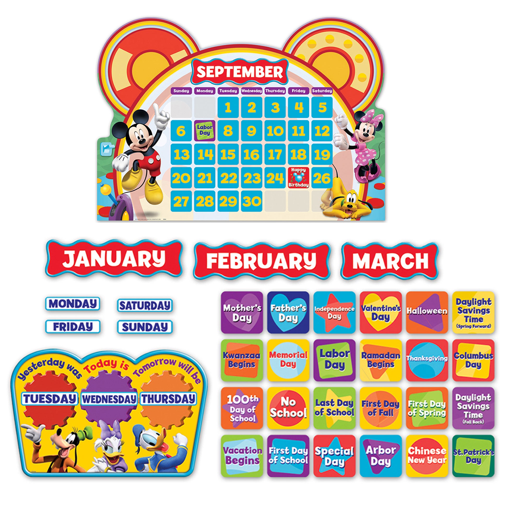 Mickey Mouse Clubhouse® Calendar Bulletin Board Set