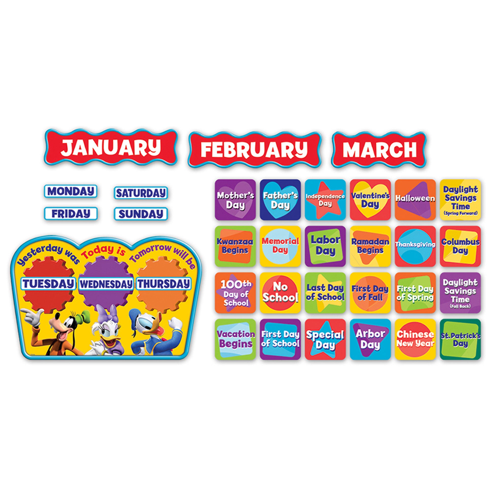 Mickey Mouse Clubhouse® Calendar Bulletin Board Set