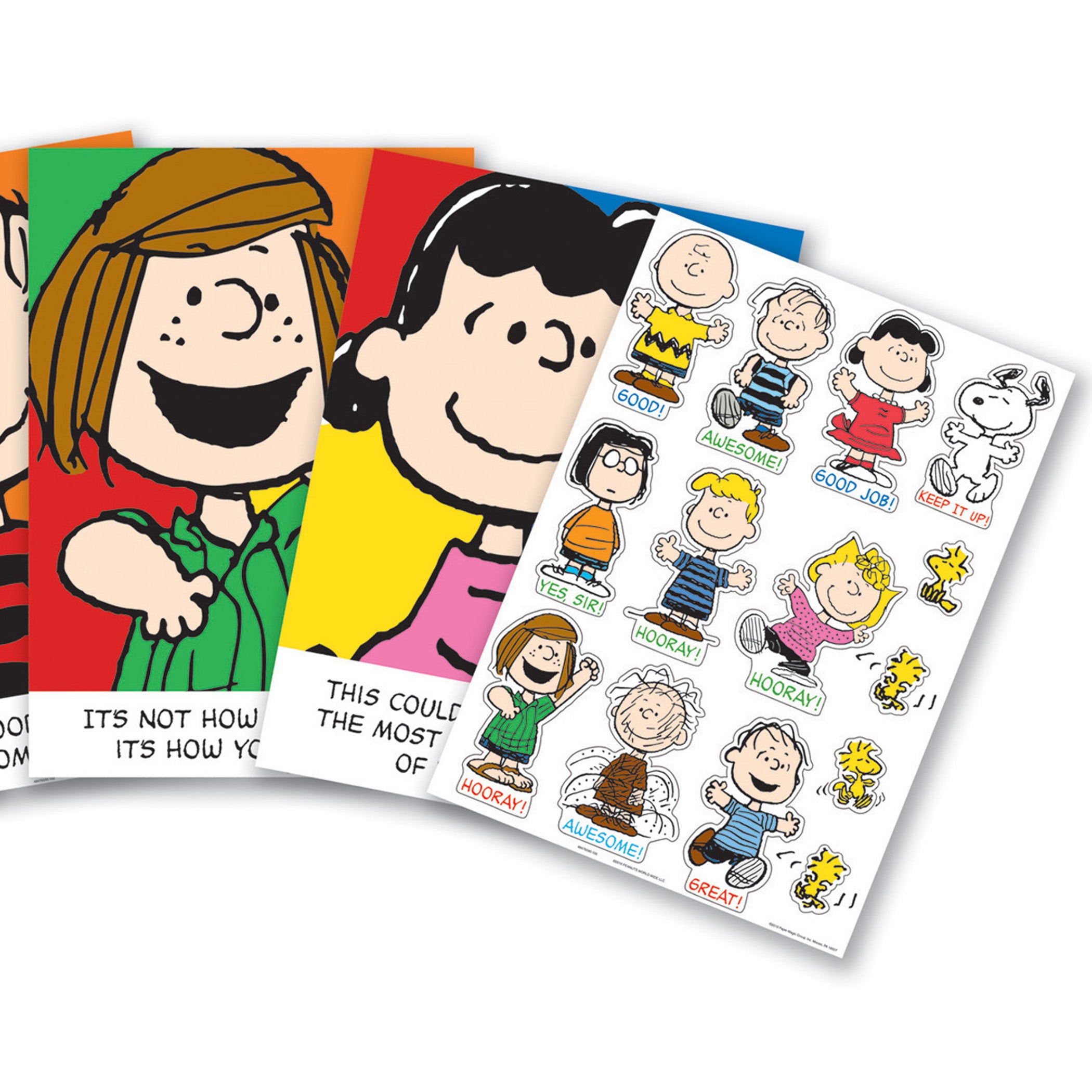 Peanuts Characters & Motivational Phrases Bulletin Board Set