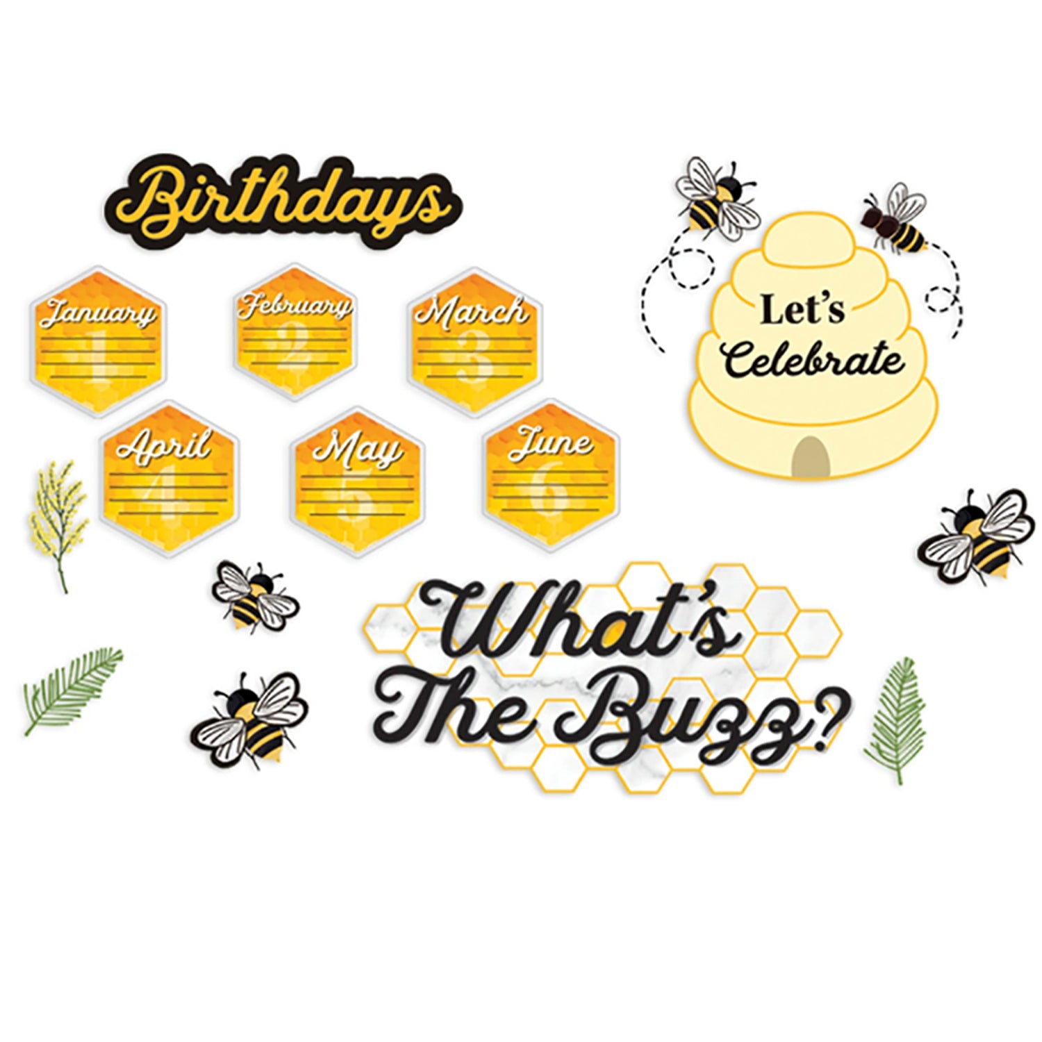 The Hive Classroom Organization Bulletin Board Set