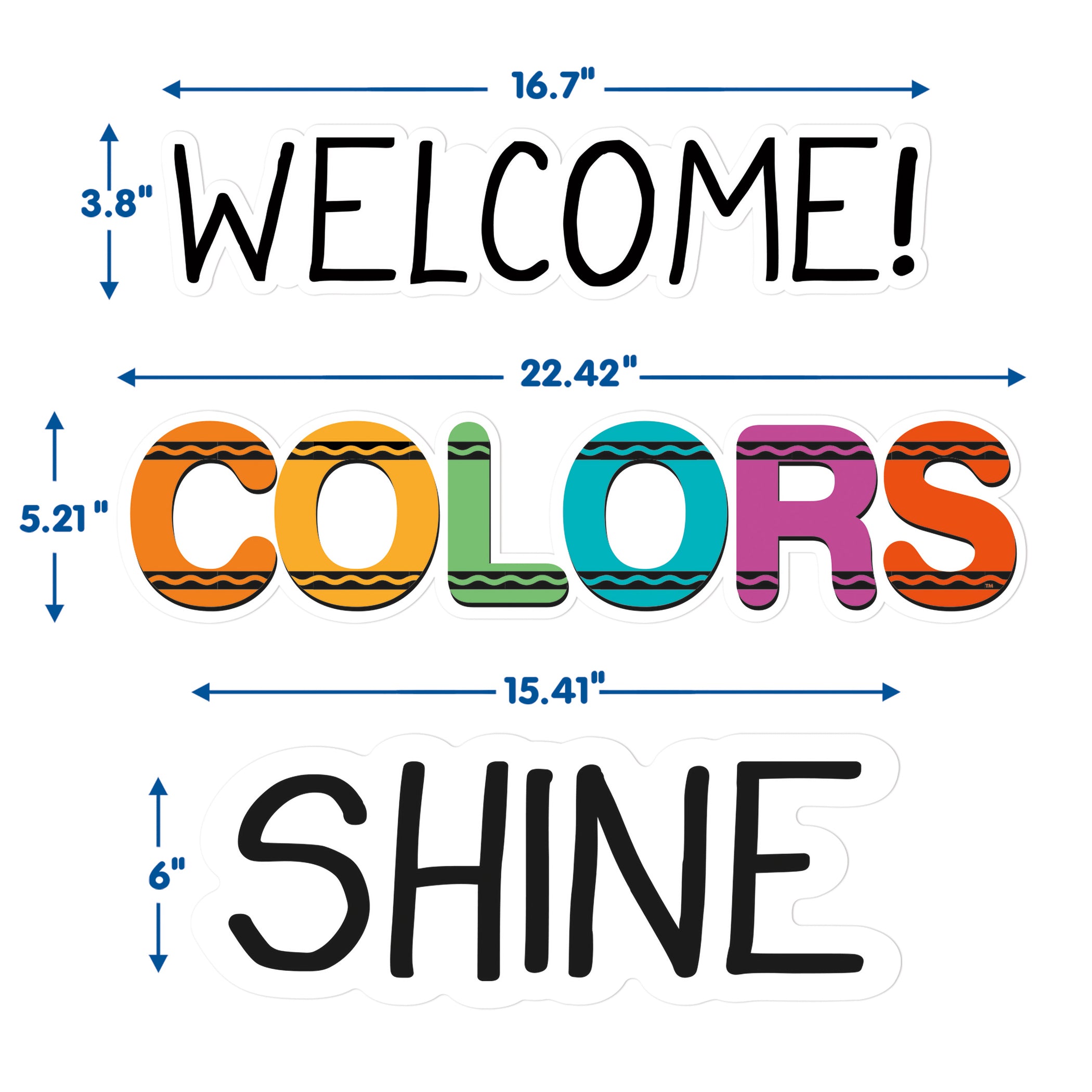 Crayola® Let Your Colors Shine Bulletin Board Set