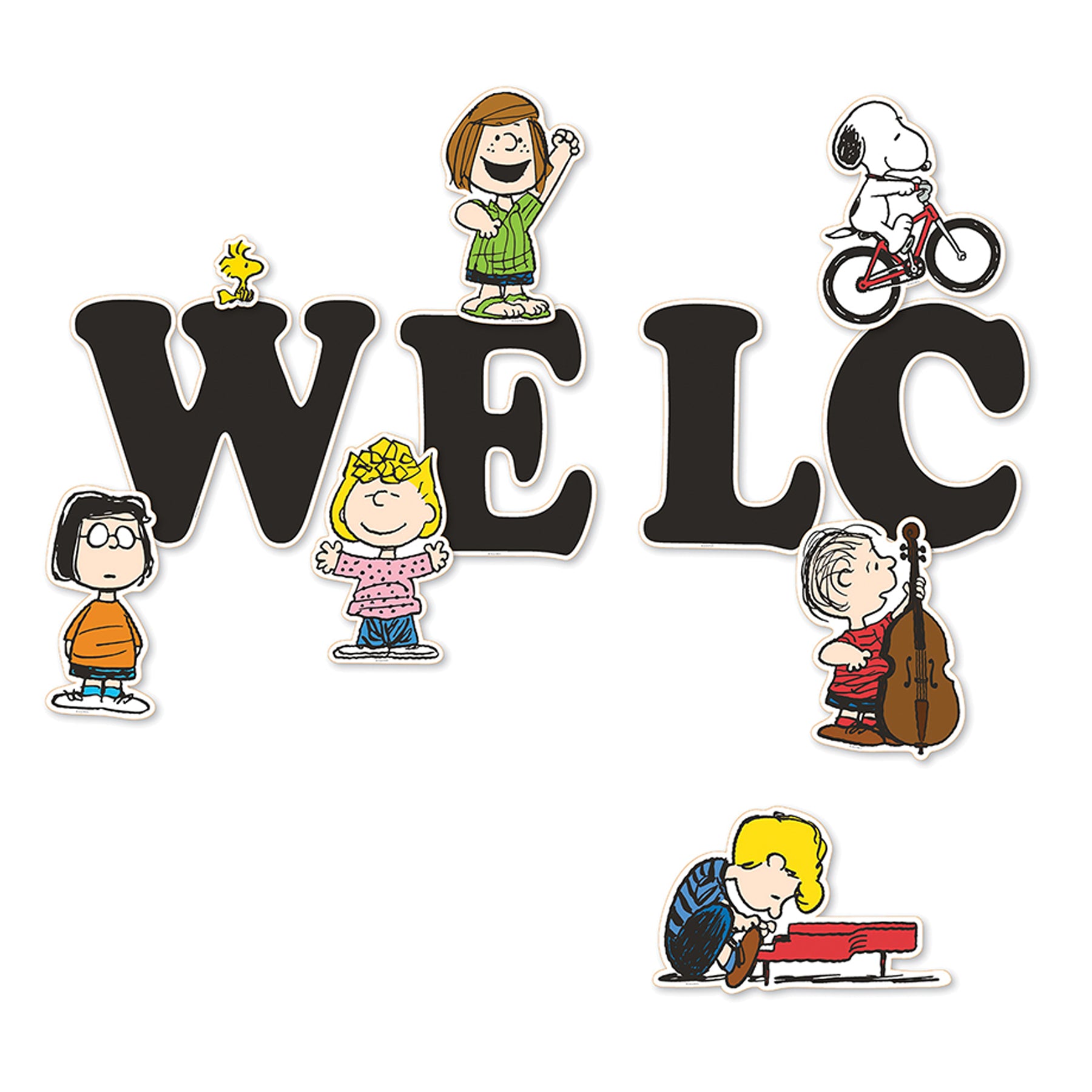 Peanuts® Giant Welcome Bulletin Board Set, 22 Pieces