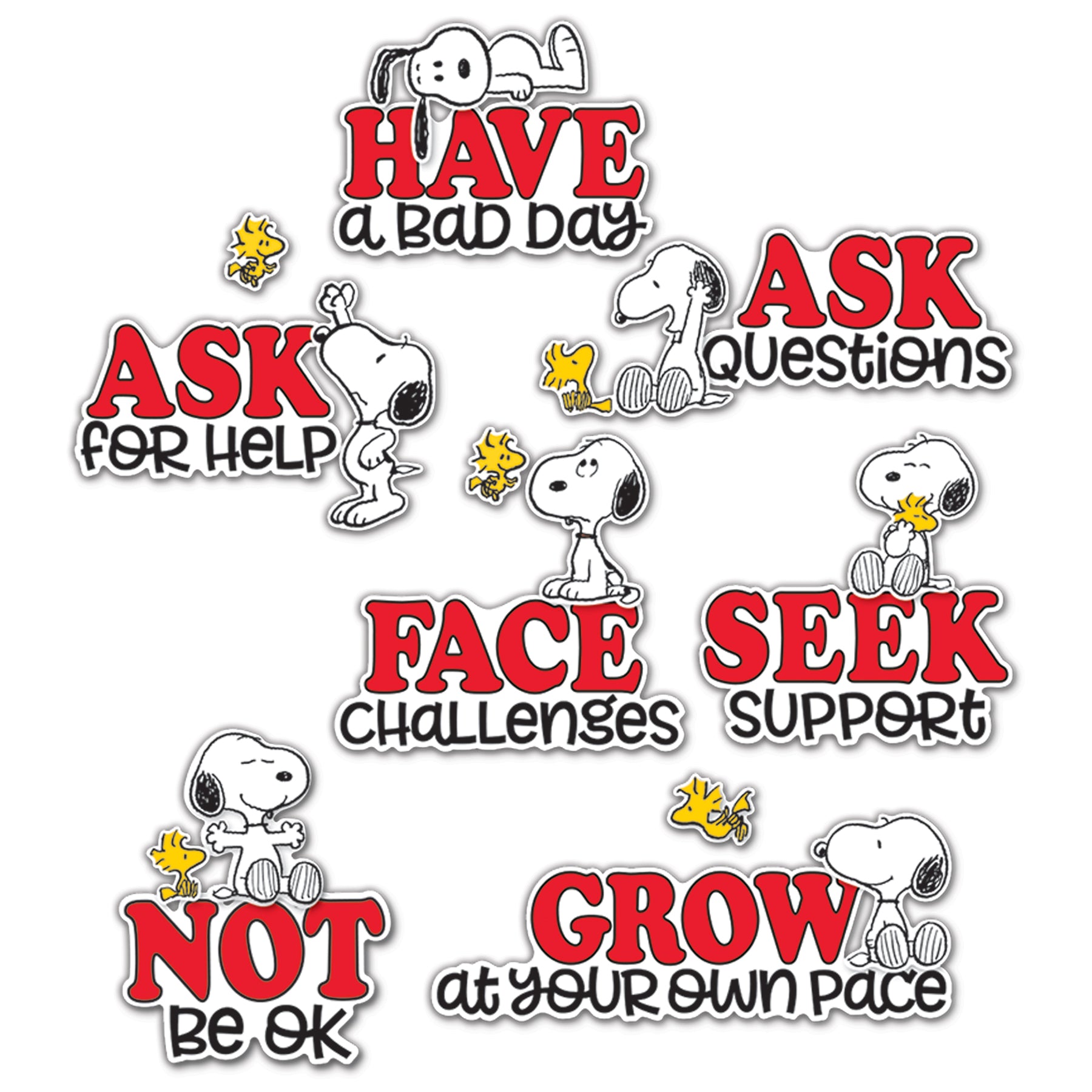 Peanuts® Snoopy It's Ok to... Bulletin Board Set, 42 Pieces