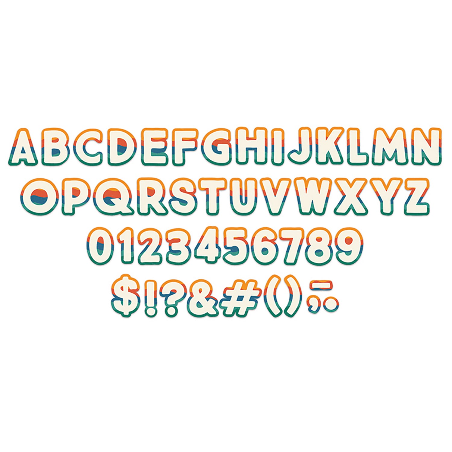 Adventurer Deco Letters, 179 Characters Per Pack, 3 Packs - A1 School Supplies