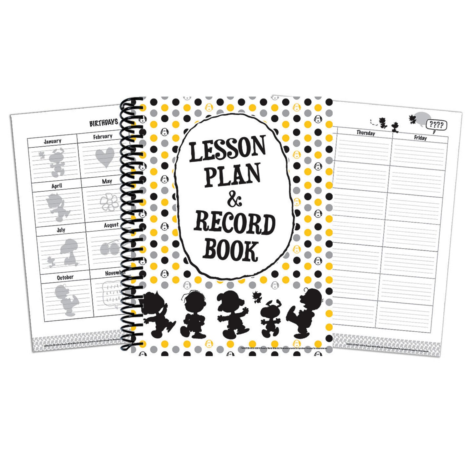 Peanuts® Touch of Class Lesson Plan & Record Book, Pack of 2