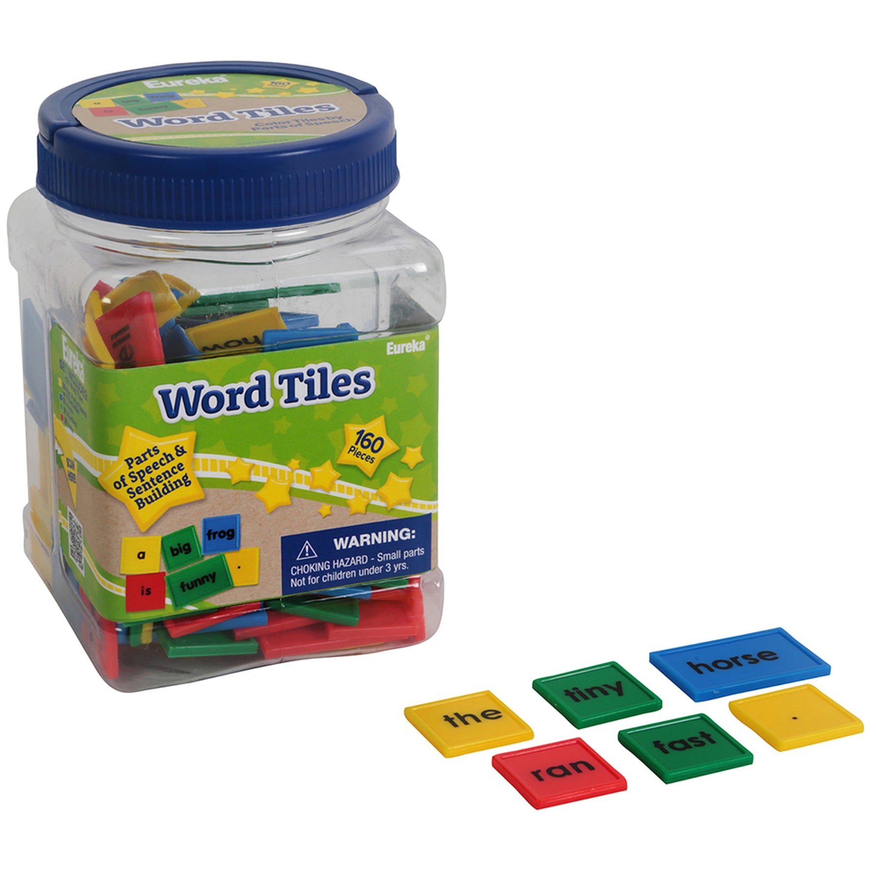 Tub of Word Tiles, 160 Per Set, 2 Sets