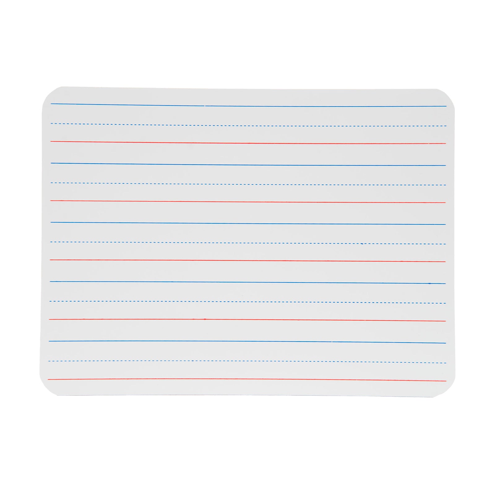 Two-Sided Dry Erase Board, Plain/Ruled, 9" x 12", Pack of 4