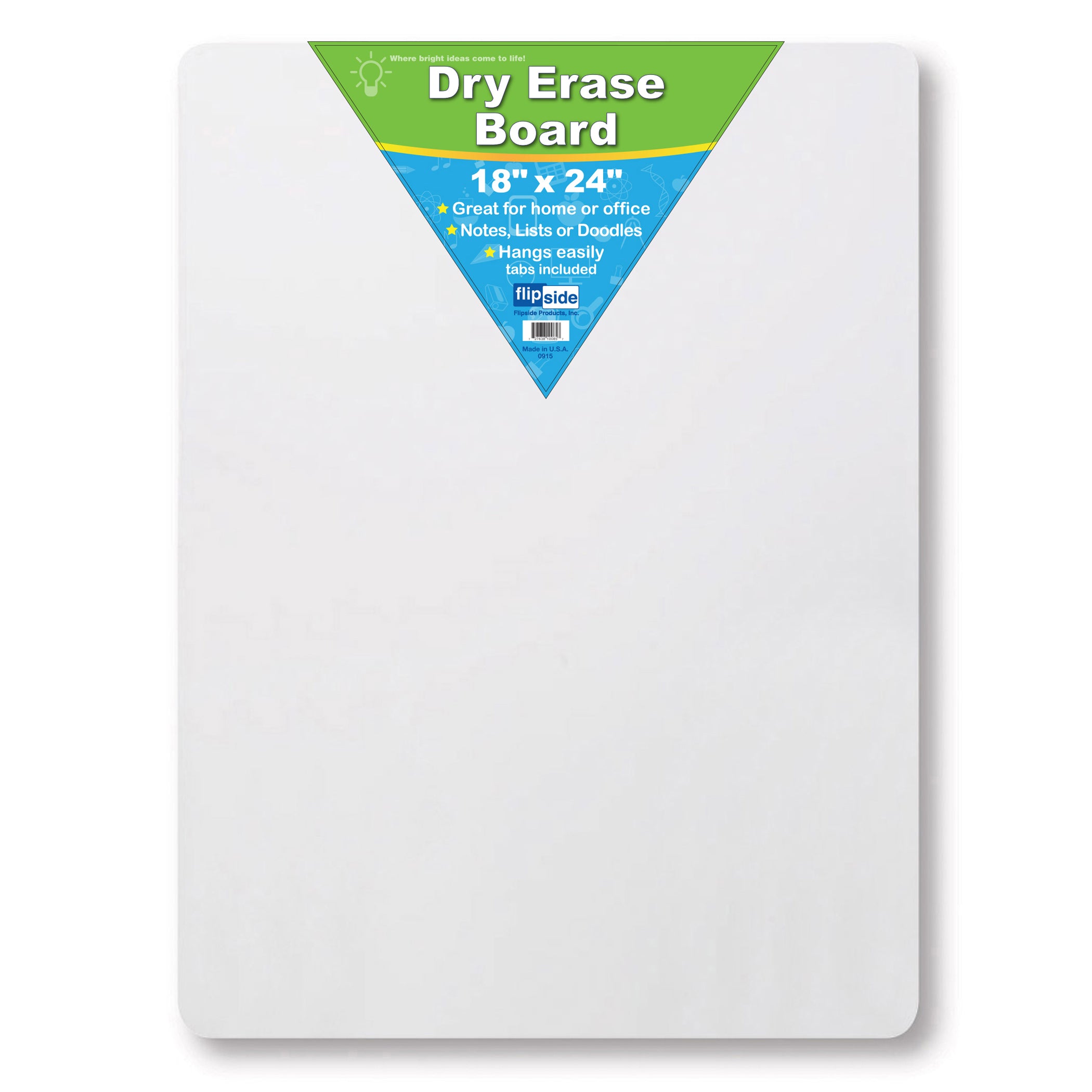 Dry Erase Board, 18" x 24", Pack of 3