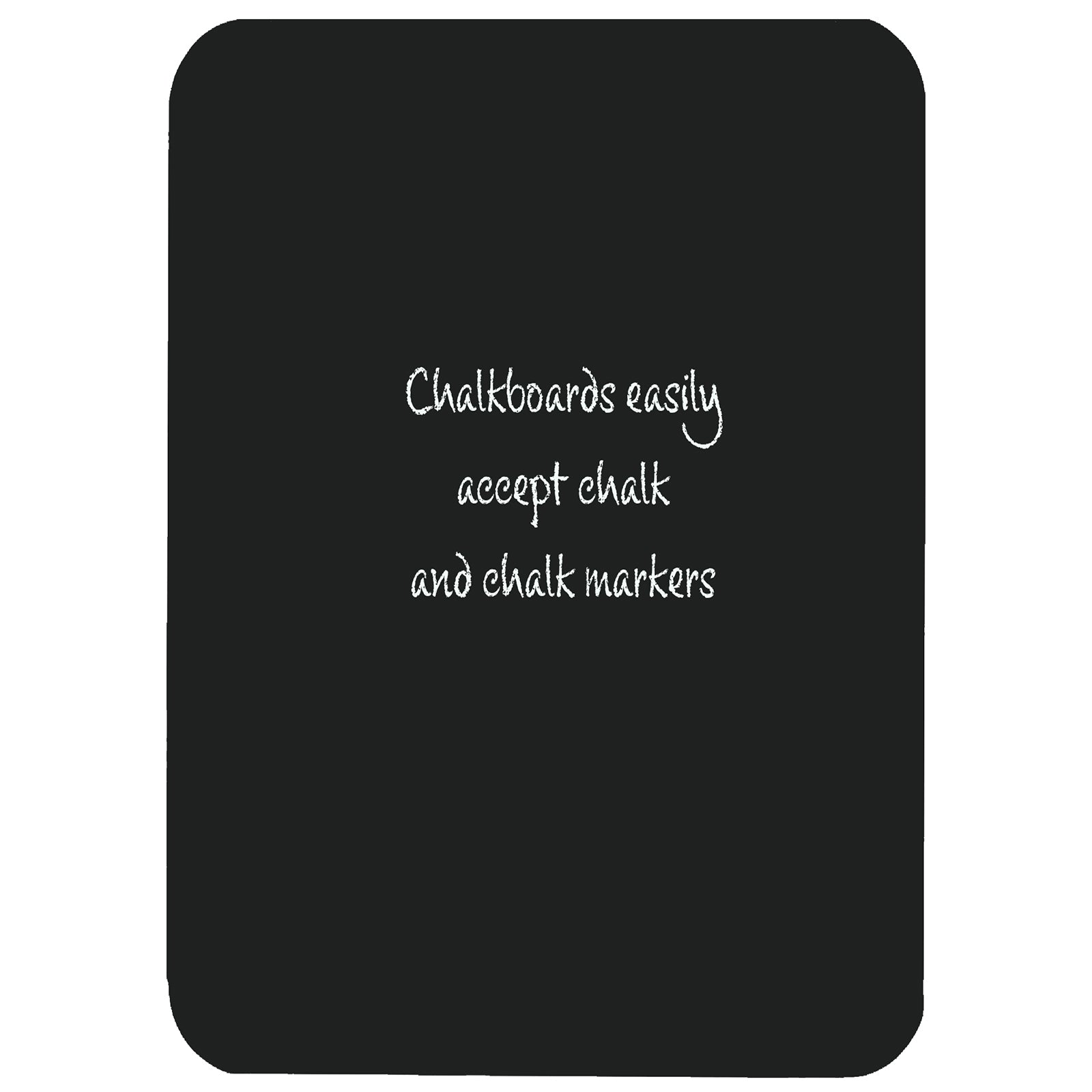 Chalkboard, 9.5" x 12", Black, Pack of 6