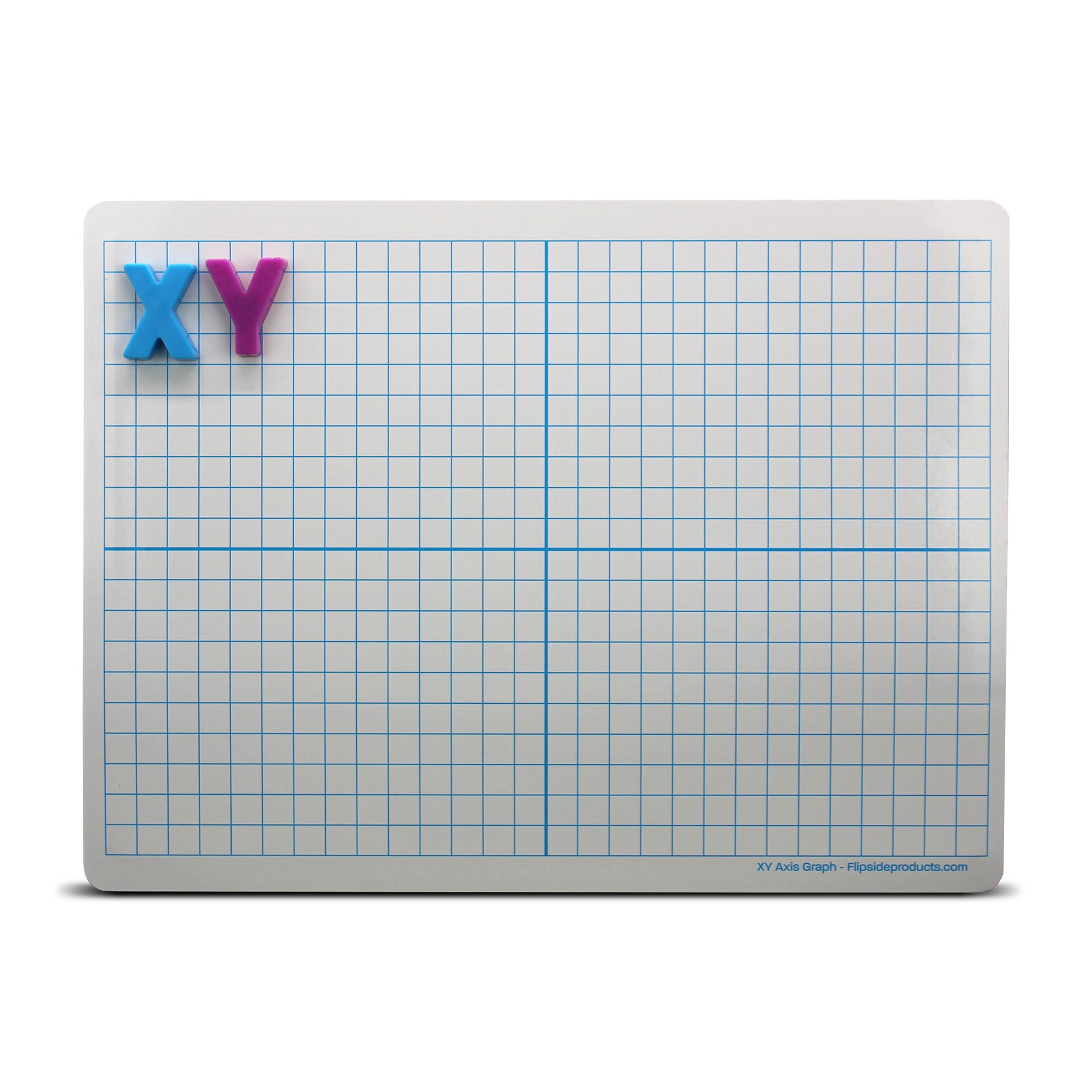 Dry Erase Learning Mat, Two-Sided XY Axis/Plain, 9" x 12", Pack of 12