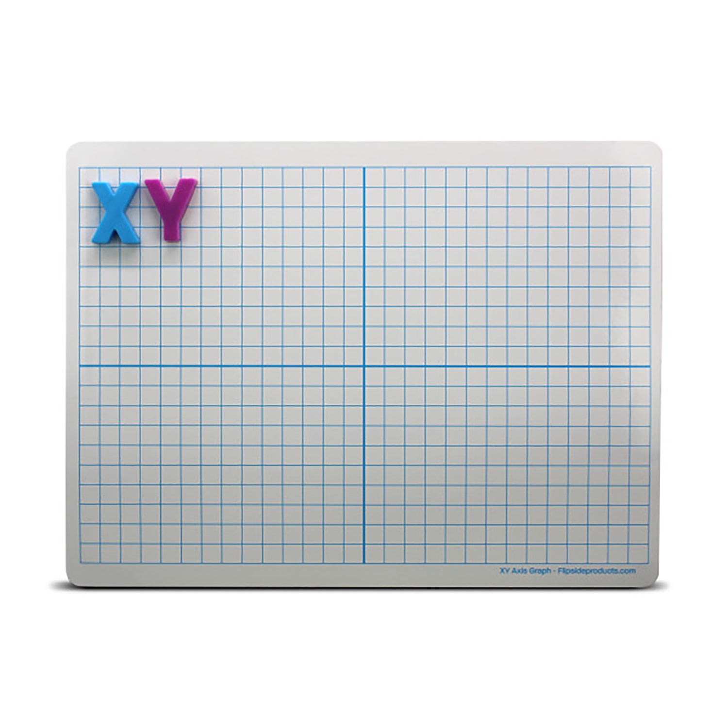 Magnetic Dry Erase Learning Mat, Two-Sided XY Axis/Plain, 9" x 12", Pack of 24