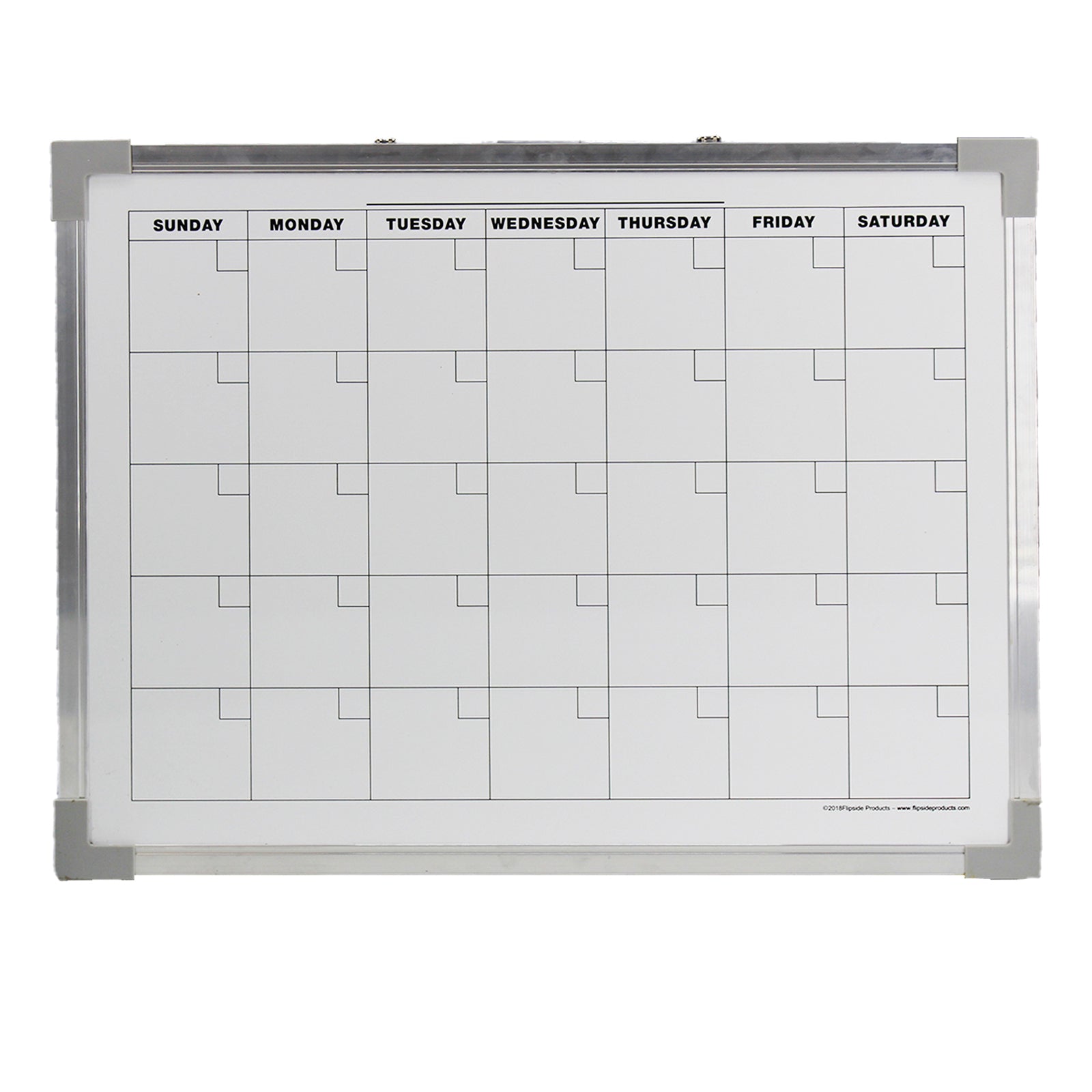 Dry Erase Magnetic Aluminum Framed Calendar, 18" x 24"