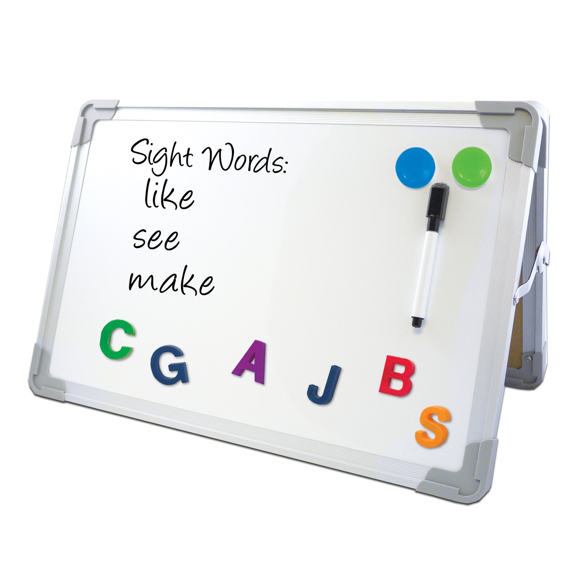 Flipside Magnetic Dry-Erase Desktop Easel Set