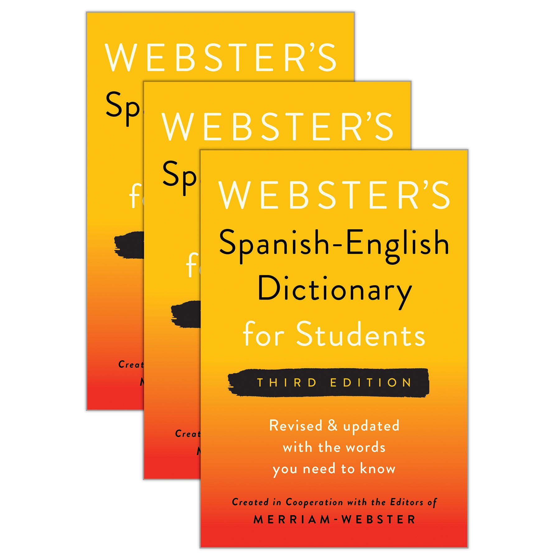 Webster's Spanish-English Dictionary for Students, Third Edition, Pack of 3