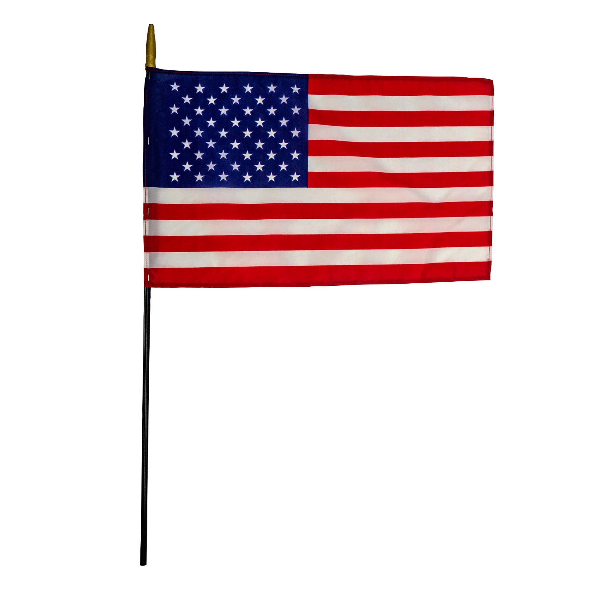 Nylon U.S. Classroom Flag, 12" x 18", Pack of 3