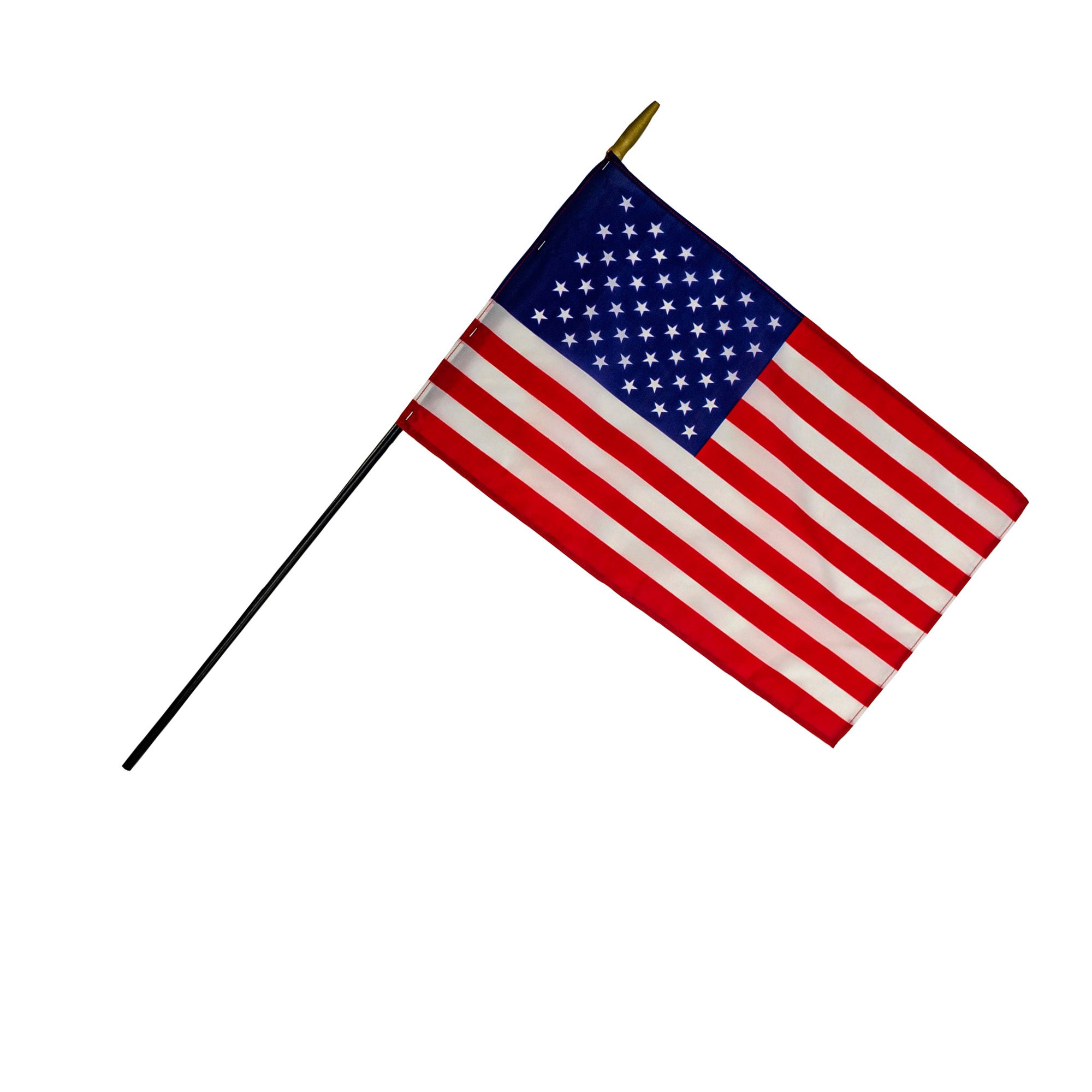 Nylon U.S. Classroom Flag, 12" x 18", Pack of 3