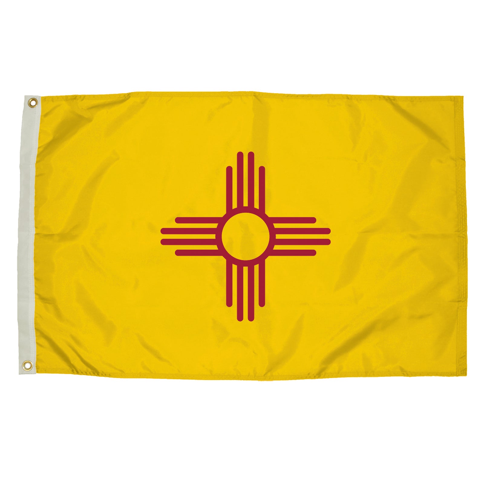 Durawavez Nylon Outdoor Flag with Heading & Grommets, New Mexico, 3ft x 5ft