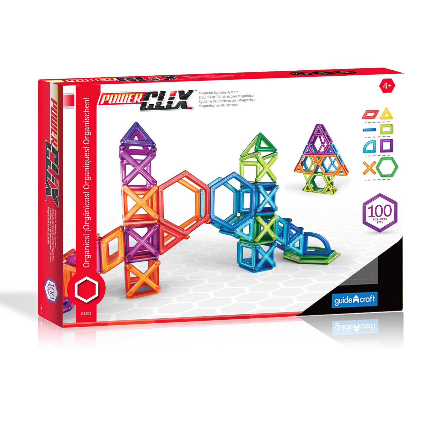 PowerClix® Frames, Magnetic Building Set, 100 Pieces