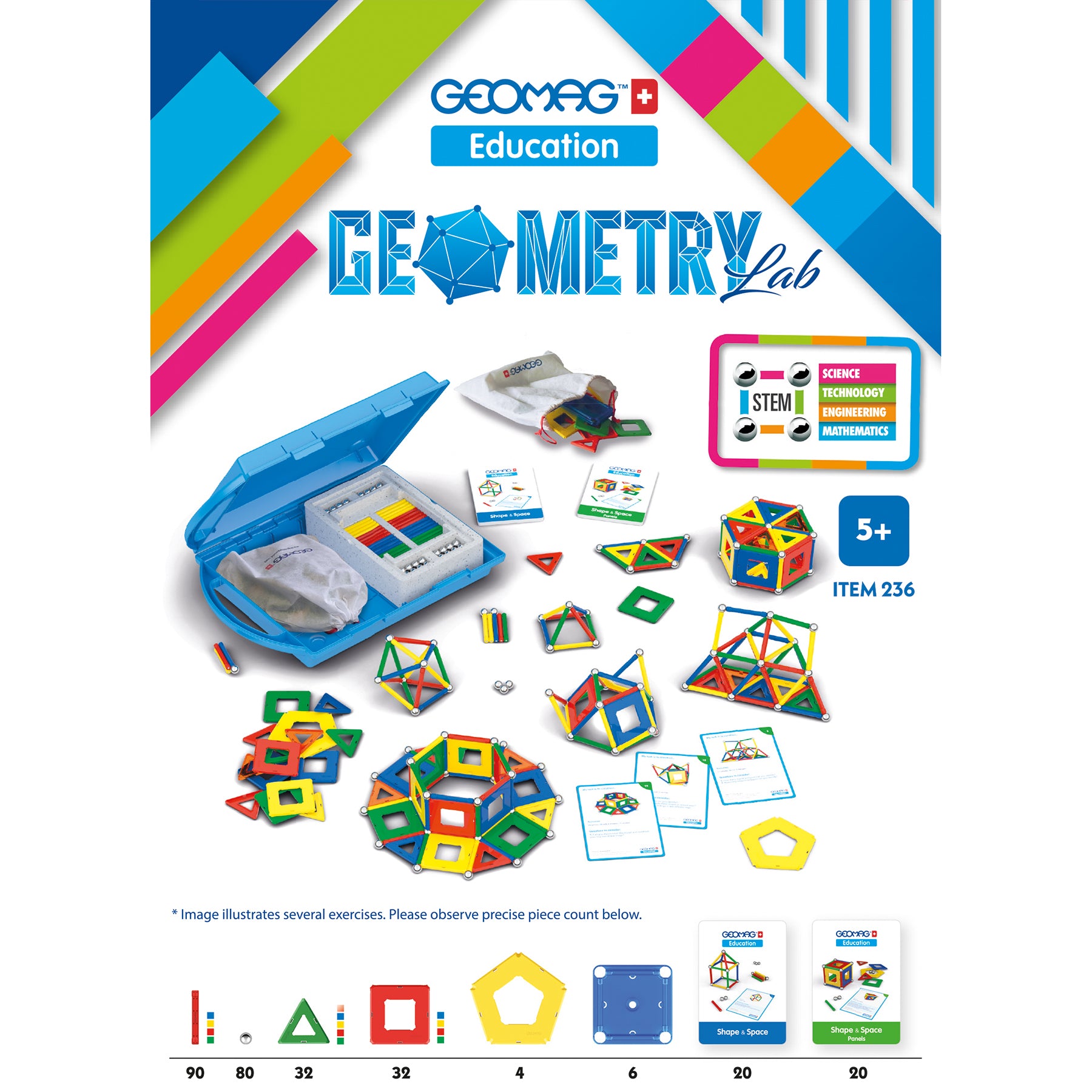 Geometry Lab Recycled, 244 Pieces